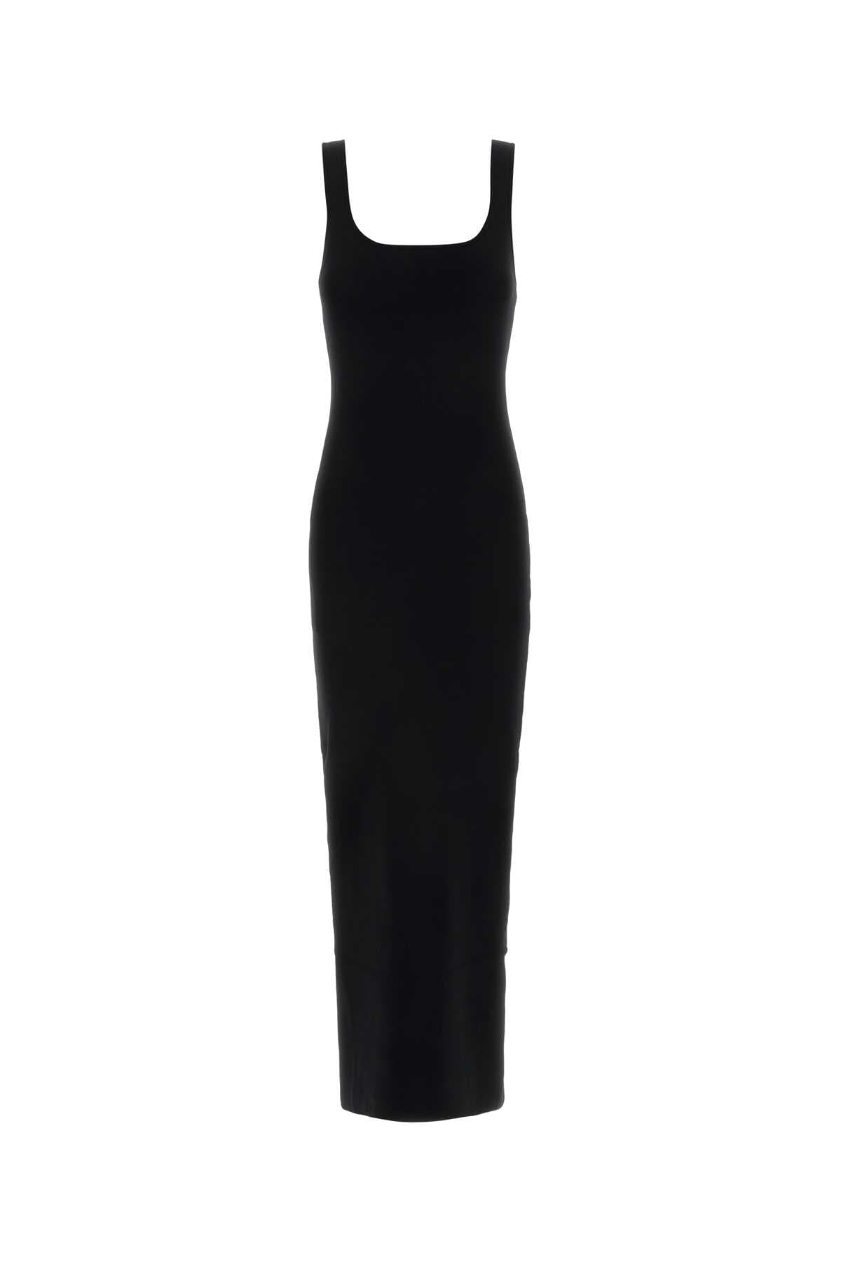 Black knit dress