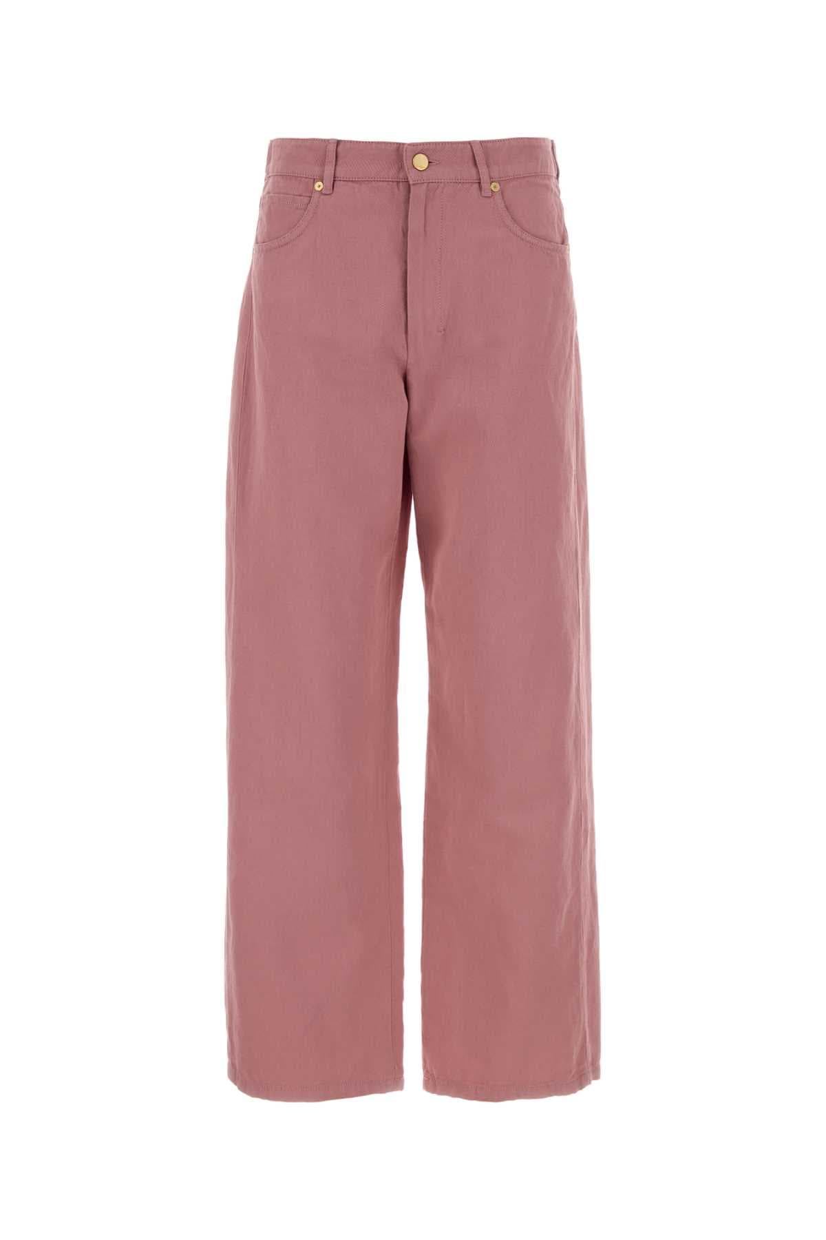 Pink cotton blend Onorata pant