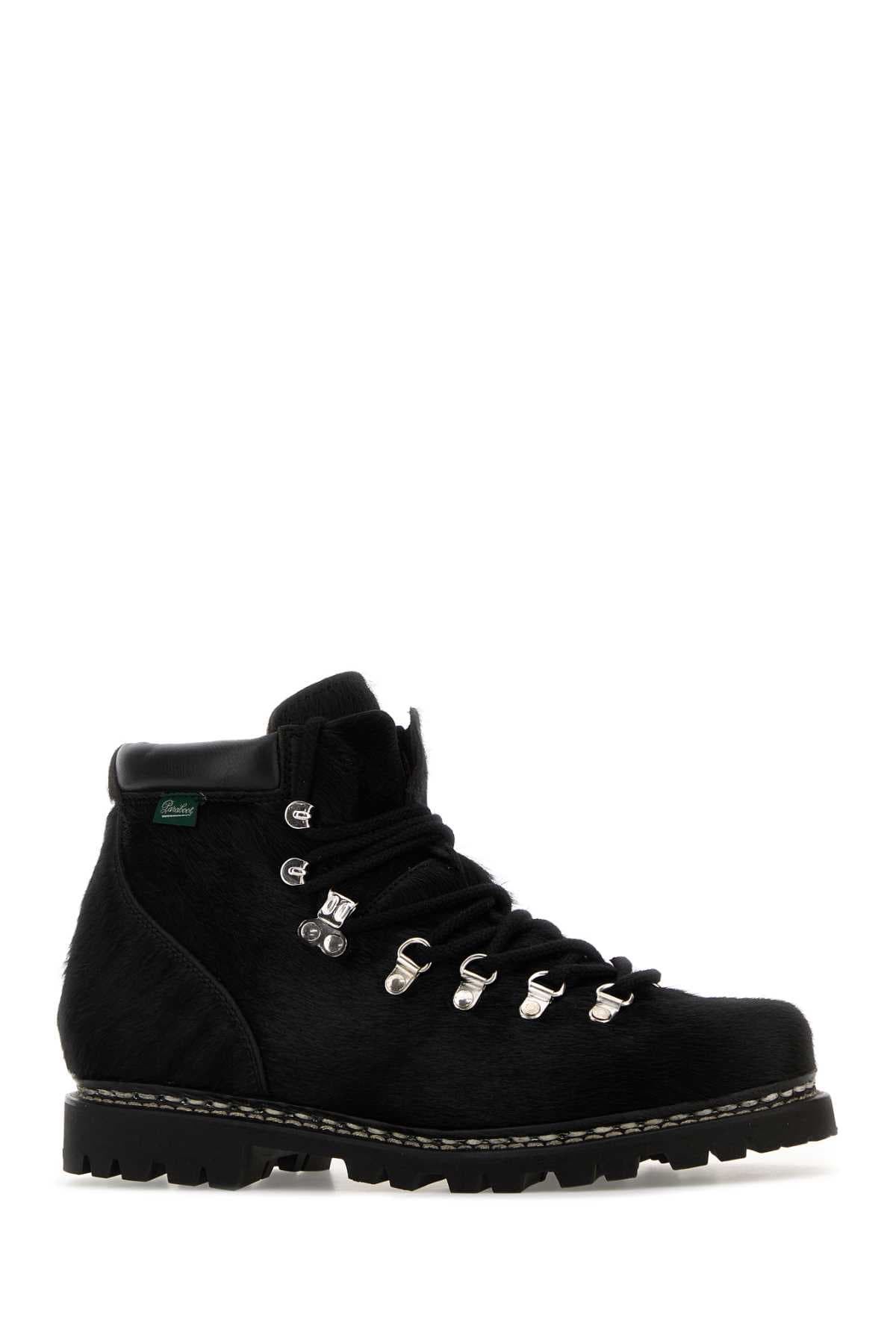 Black calf hair Junya Watanabe x Paraboot ankle boots - мініатюра 2