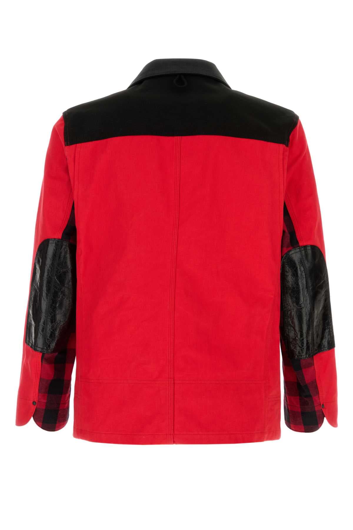 Red denim jacket - мініатюра 2