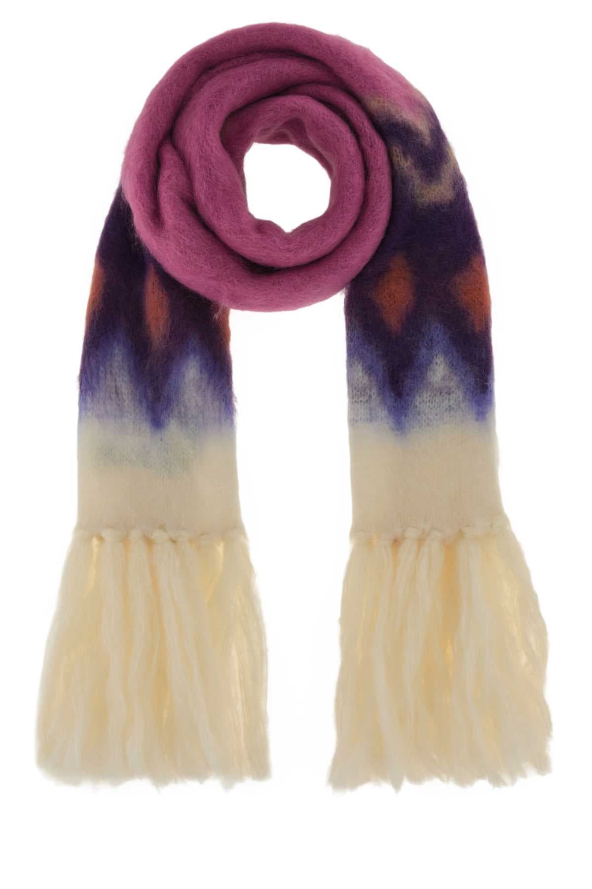Multicolor wool blend Amanie scarf