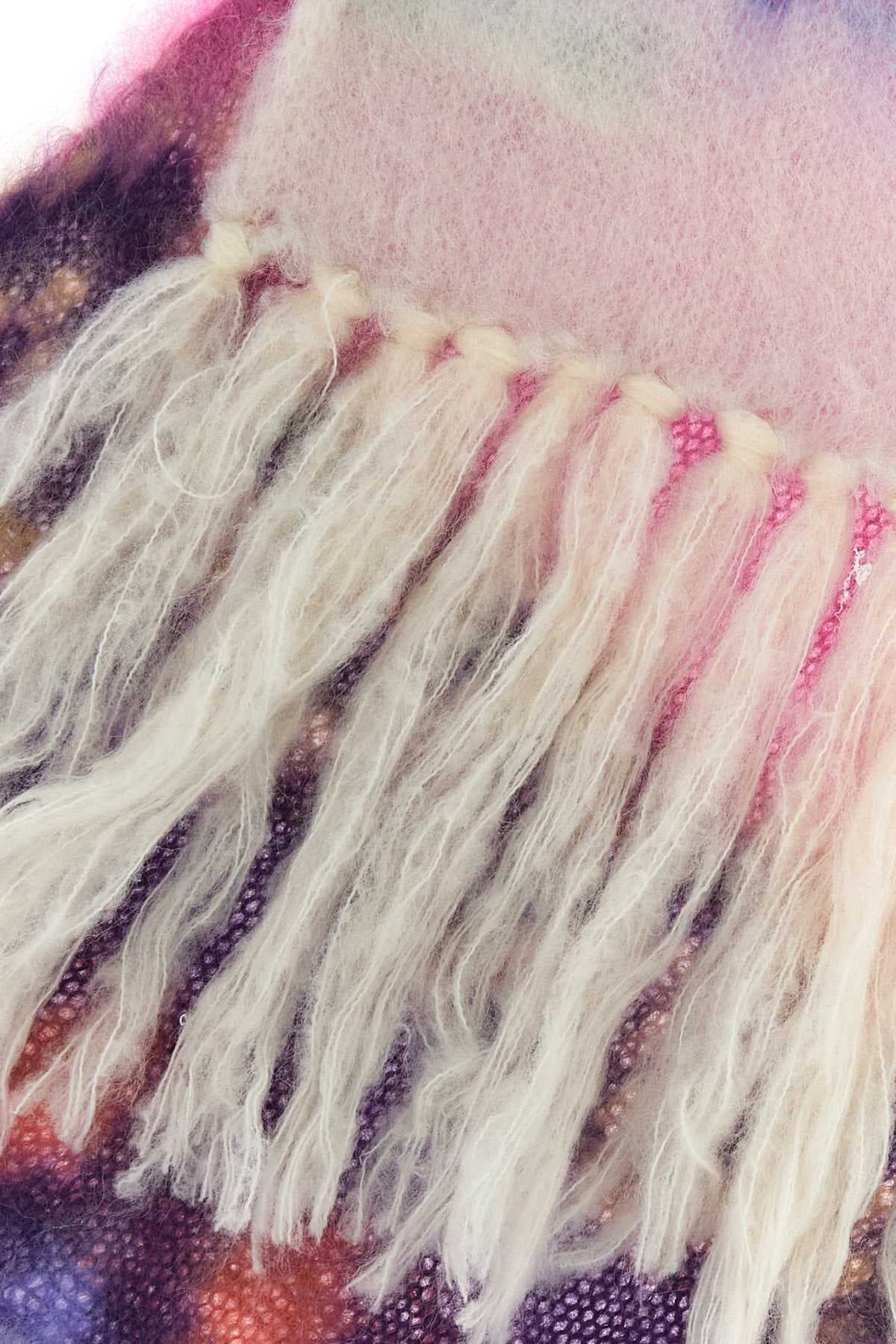 Multicolor wool blend Amanie scarf - мініатюра 2