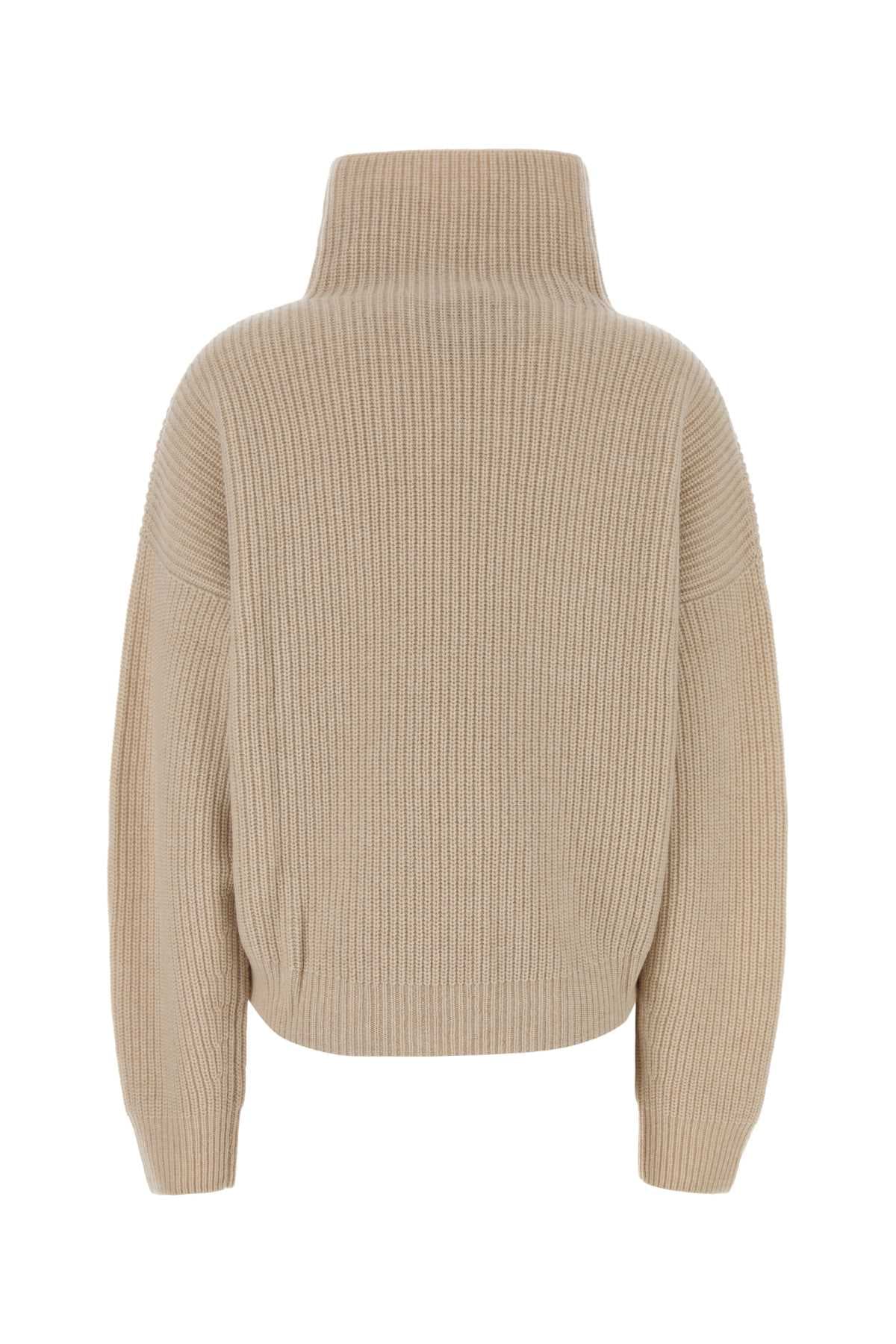 Ivory wool blend oversize Brooke sweater - мініатюра 2