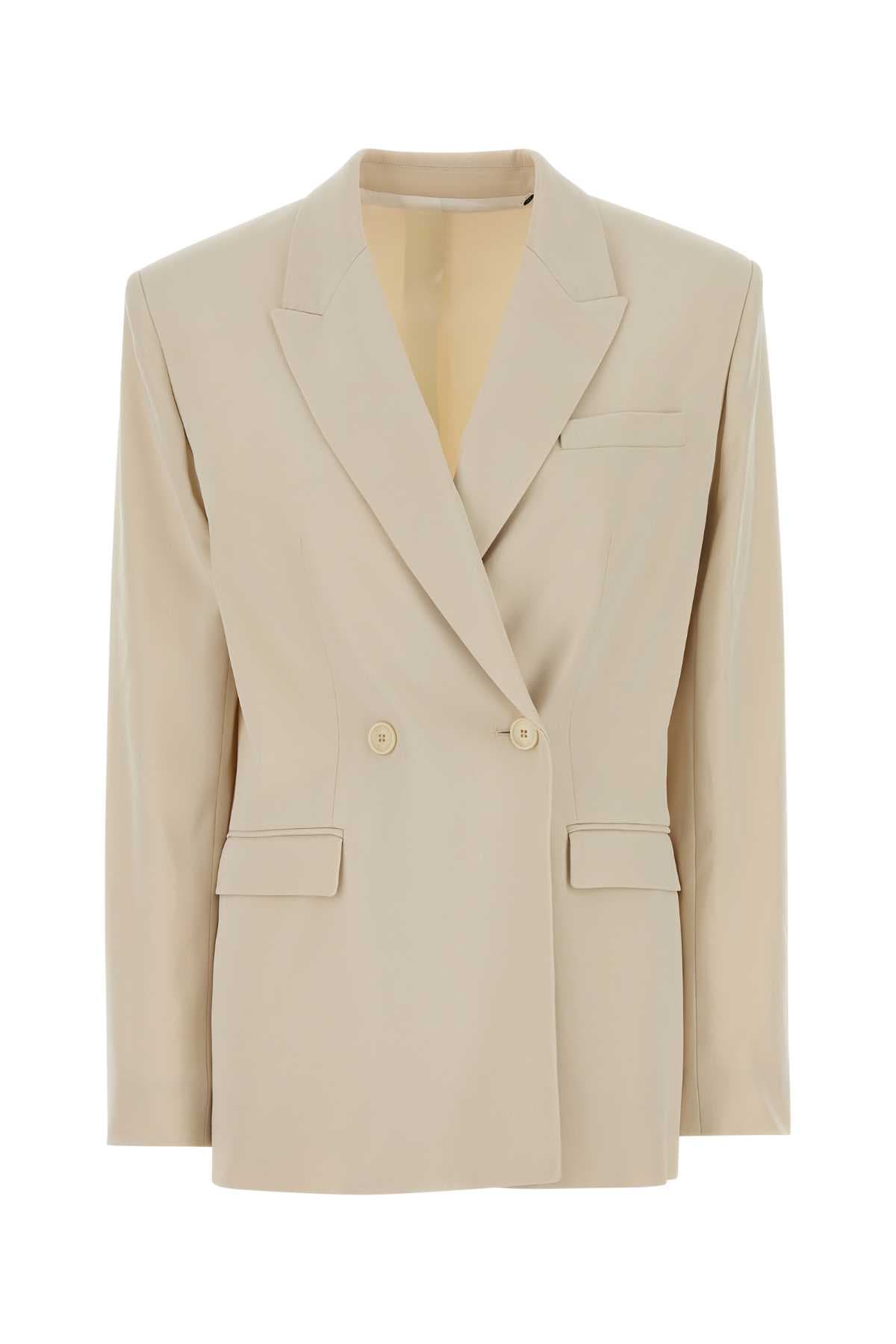 Sand crepe oversize Calie blazer