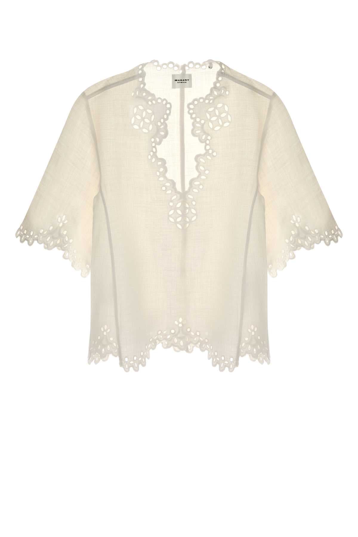 White cotton Shana blouse