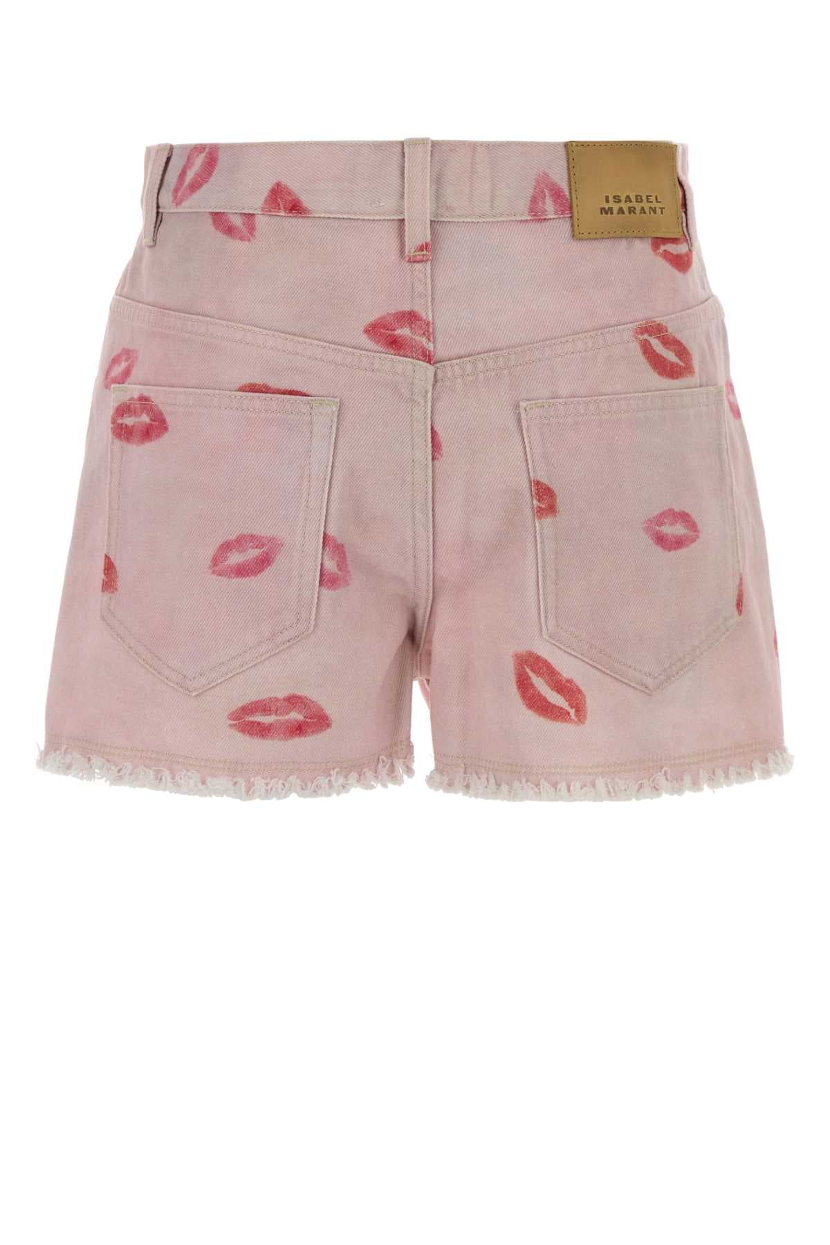 Printed denim Lesia shorts - мініатюра 2