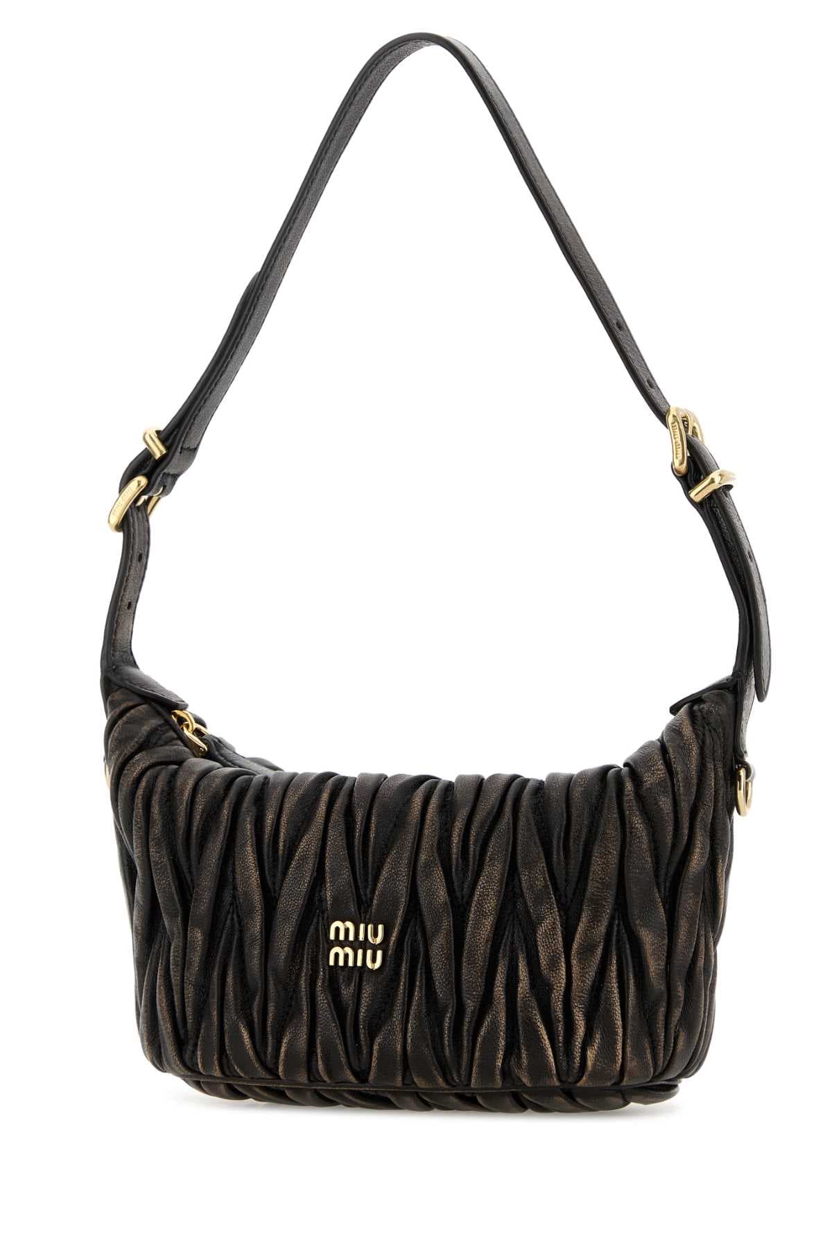 Dark brown leather handbag - мініатюра 2