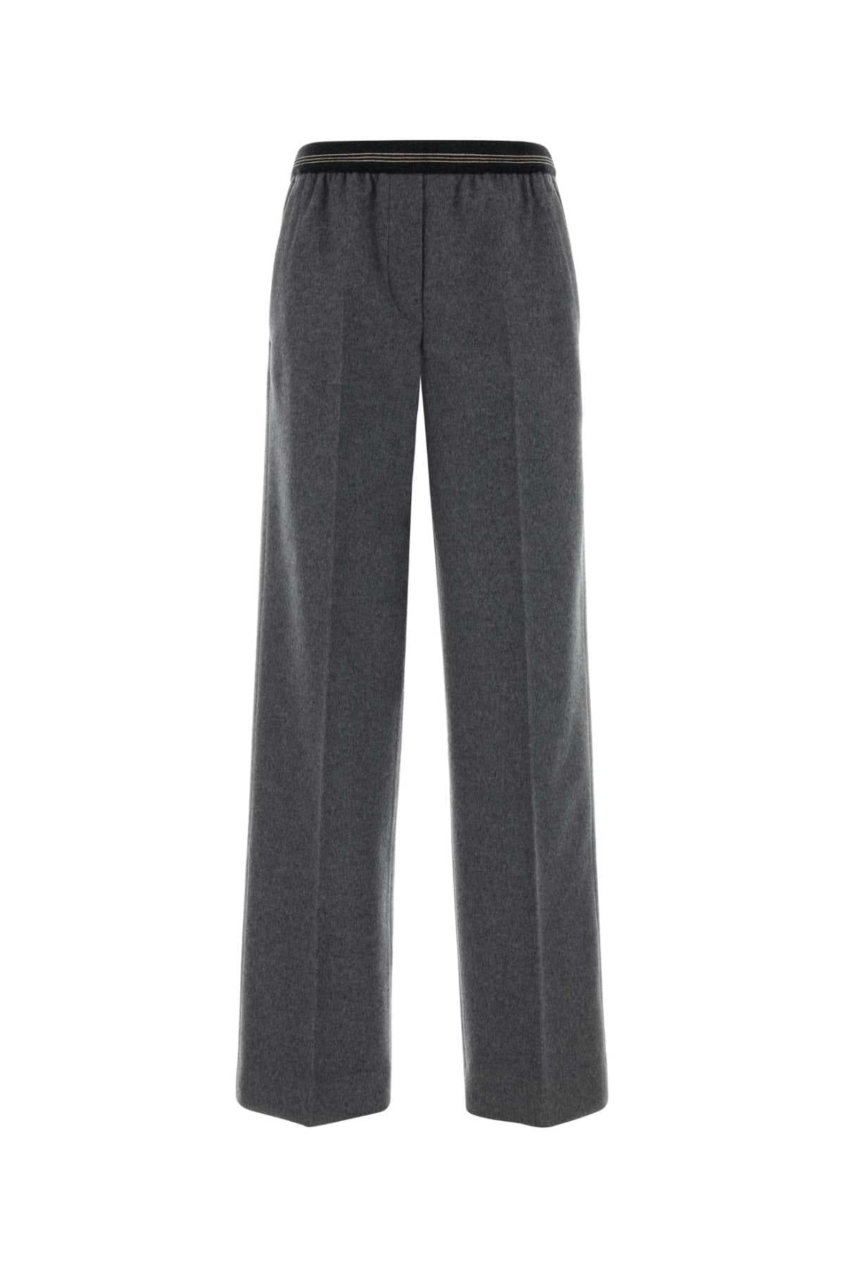 Grey wool blend pant