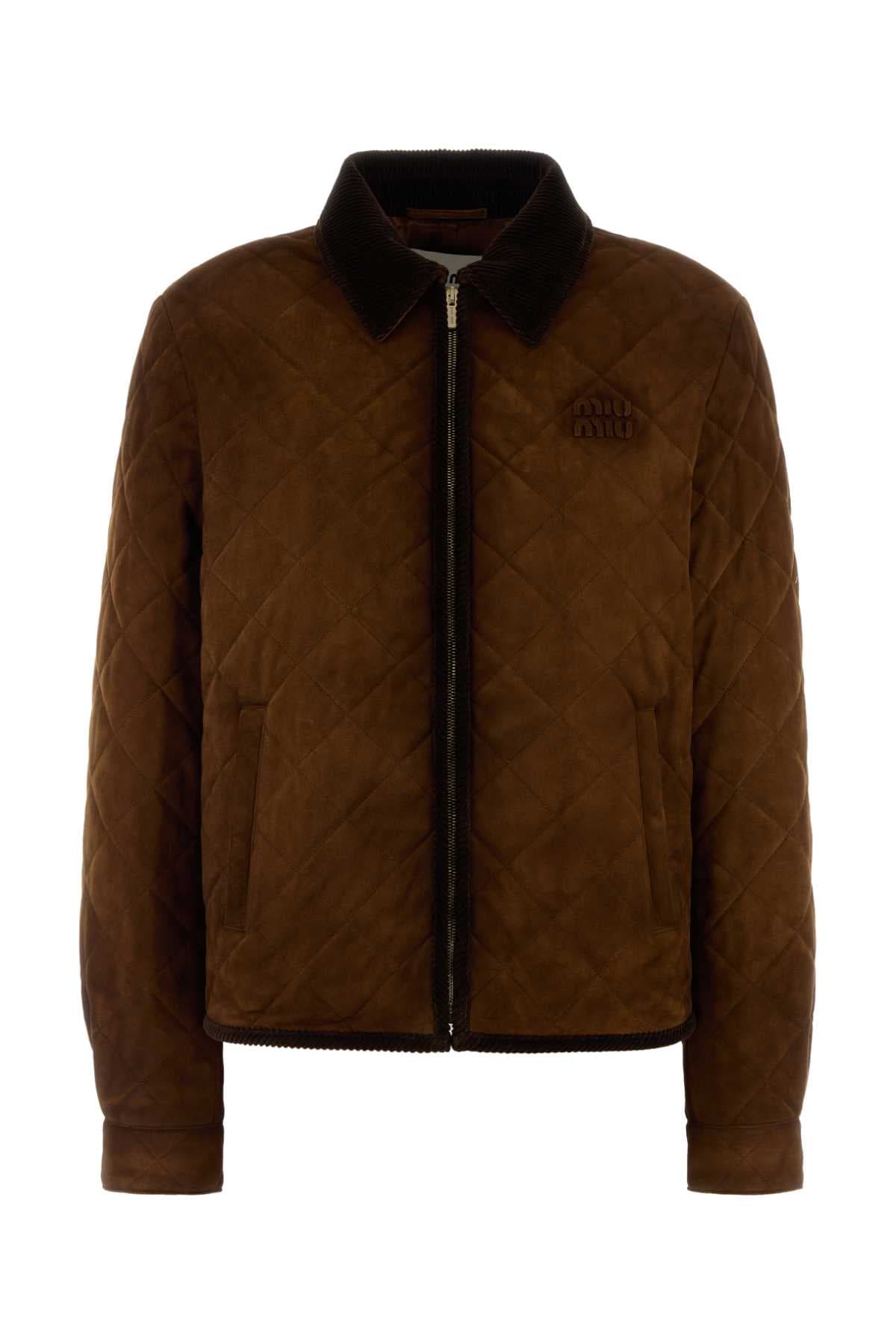Brown suede jacket
