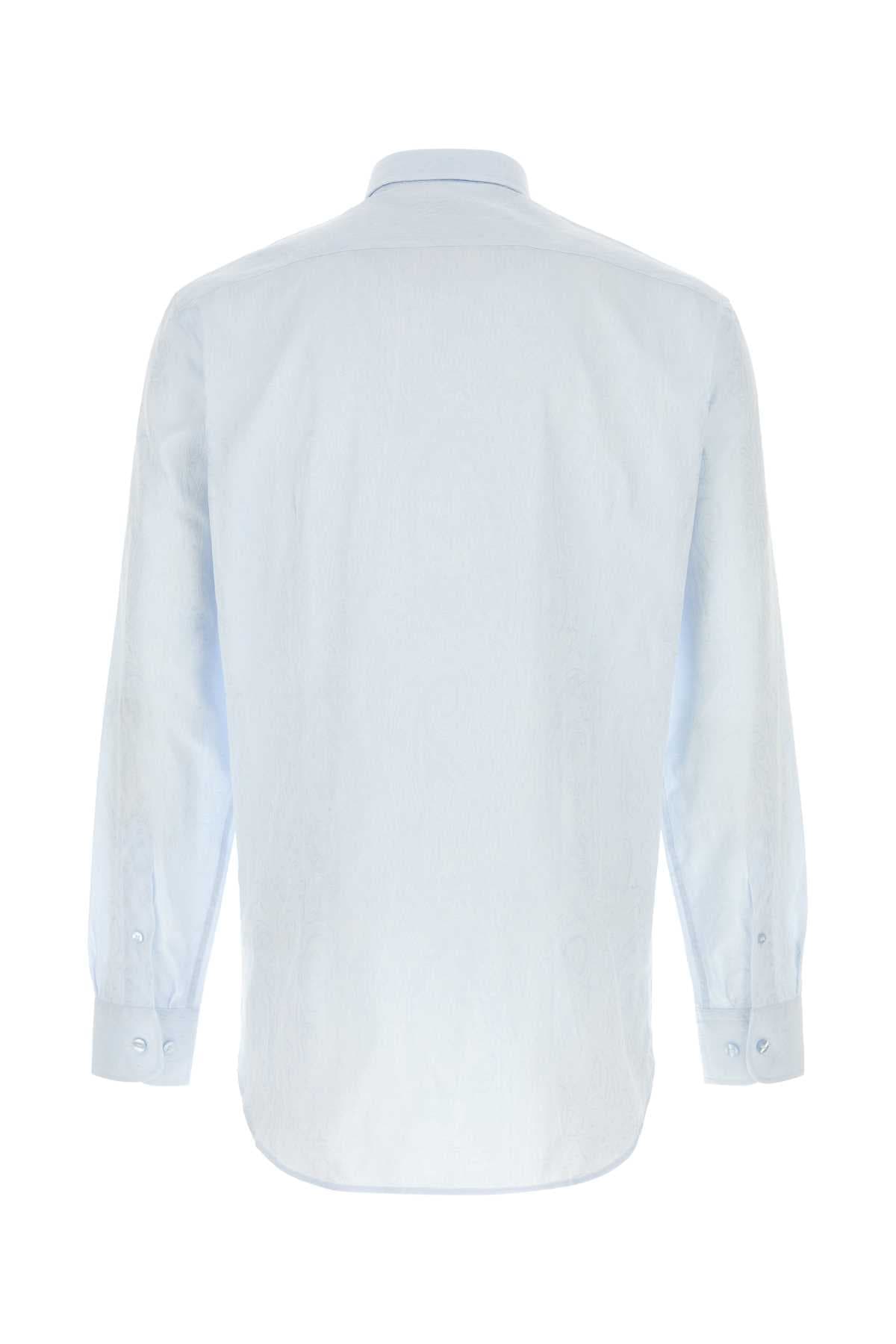 Pastel light blue cotton shirt - мініатюра 2