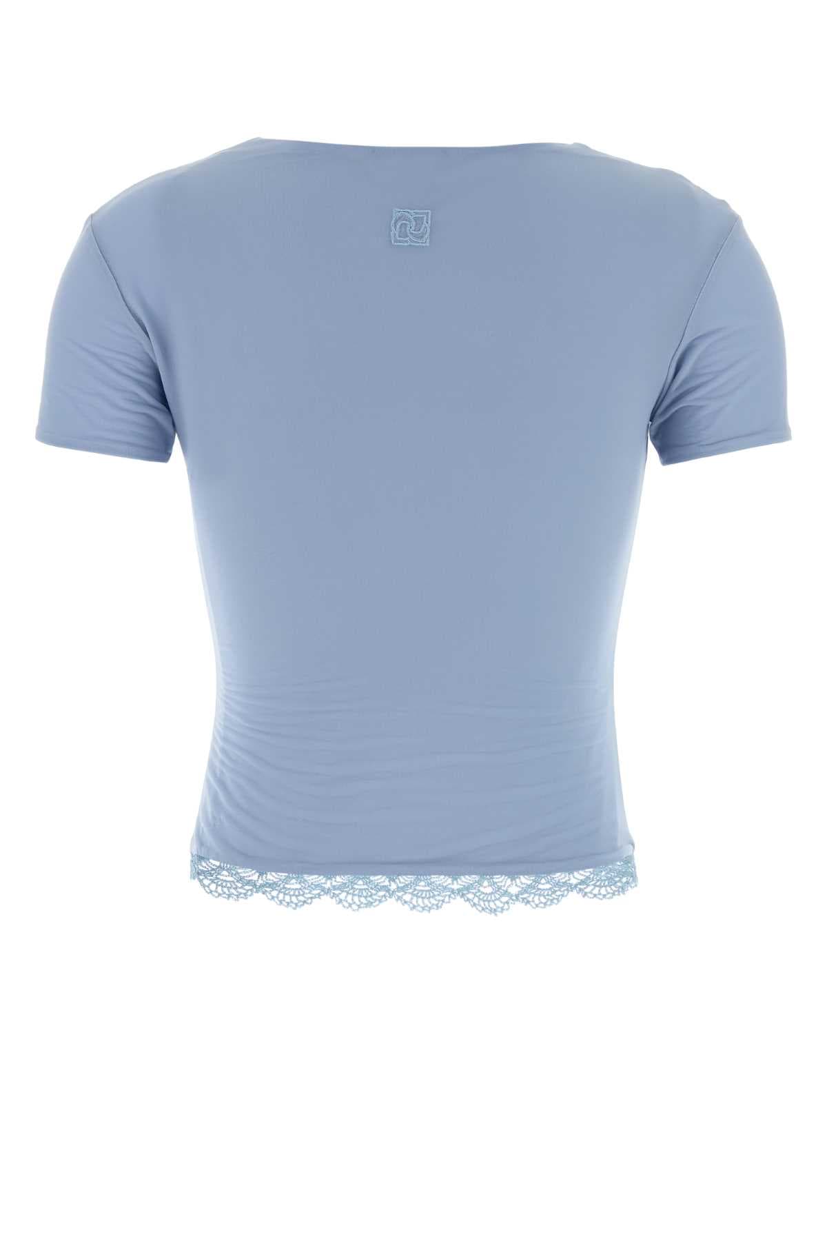 Powder lue stretch cupro t-shirt - мініатюра 2