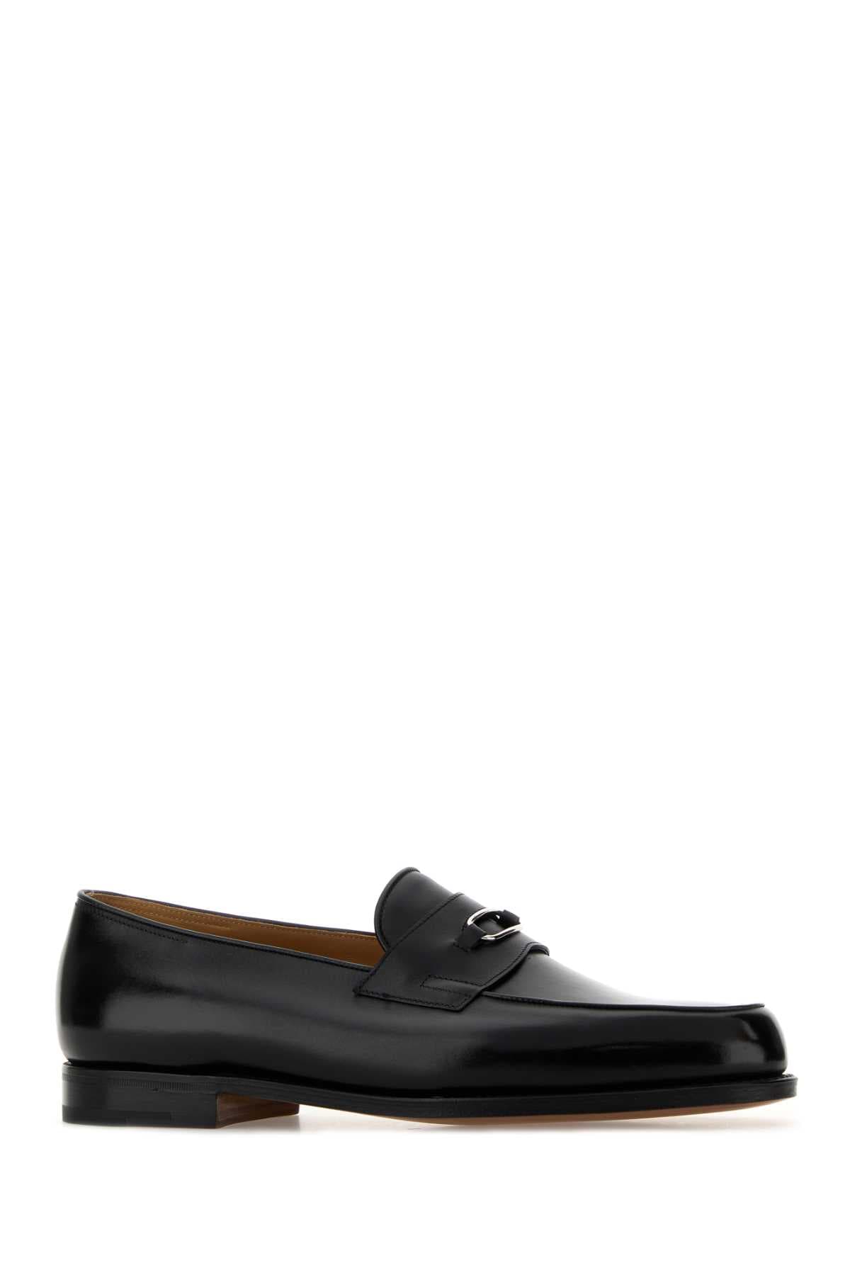 Black leather Lopez loafers - мініатюра 2