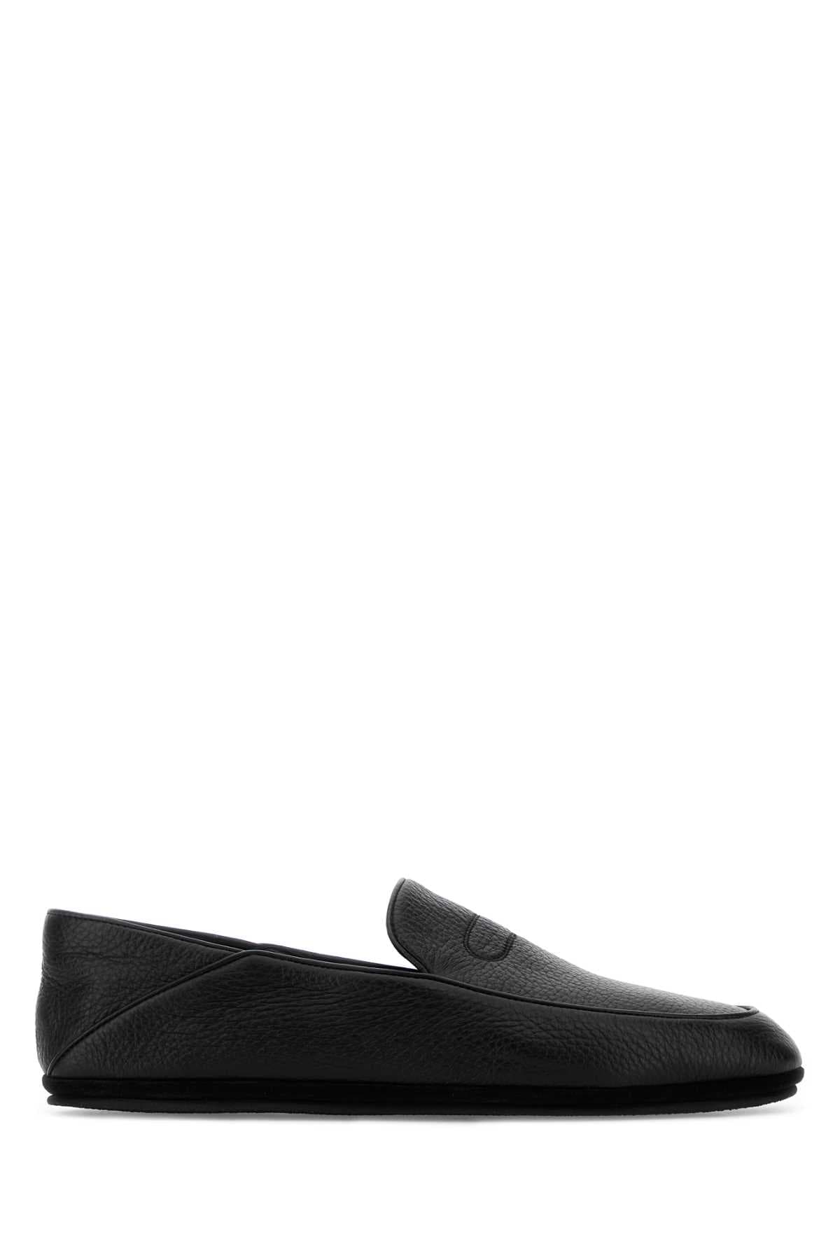 Black leather Kingston II loafers