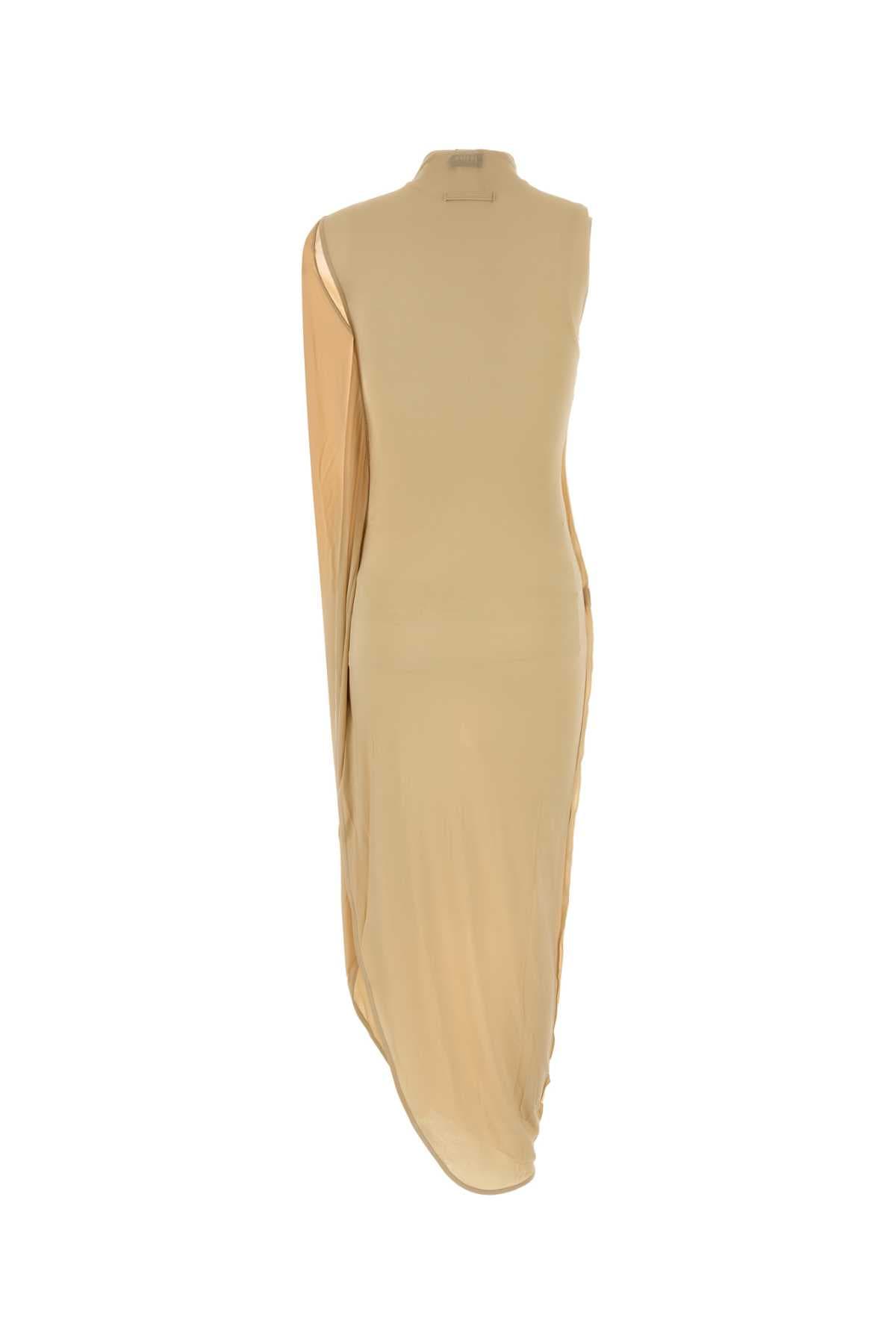 Skin pink stretch viscose dress - мініатюра 2