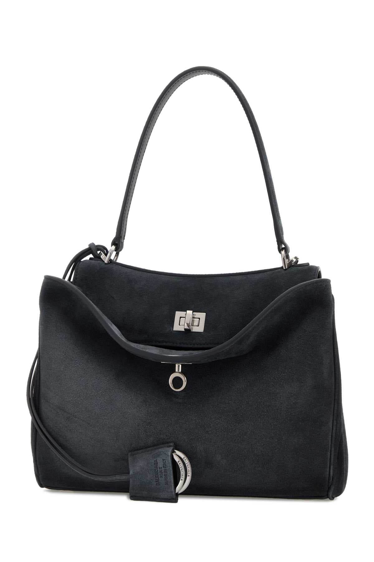 Graphite suede small Rodeo handbag - мініатюра 2