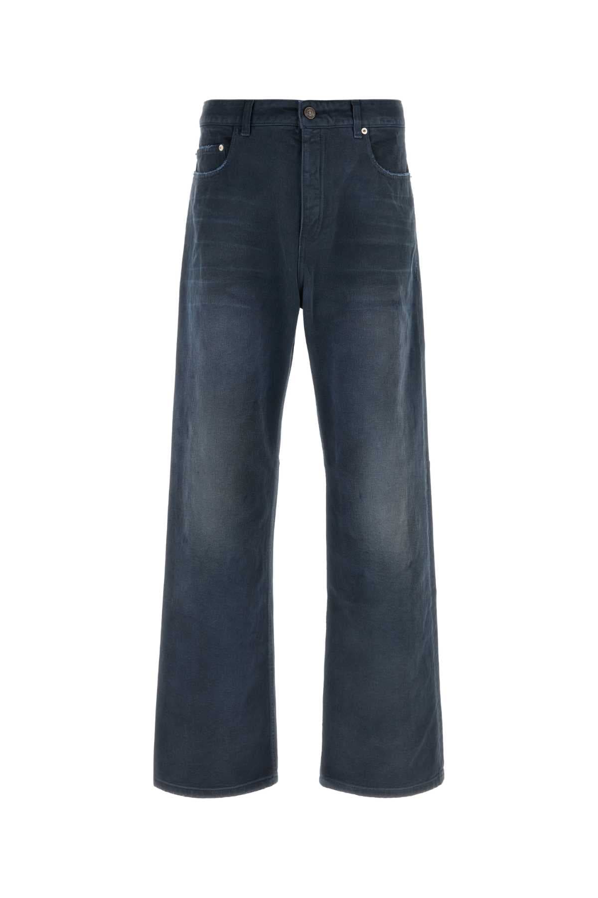 Blue denim jeans