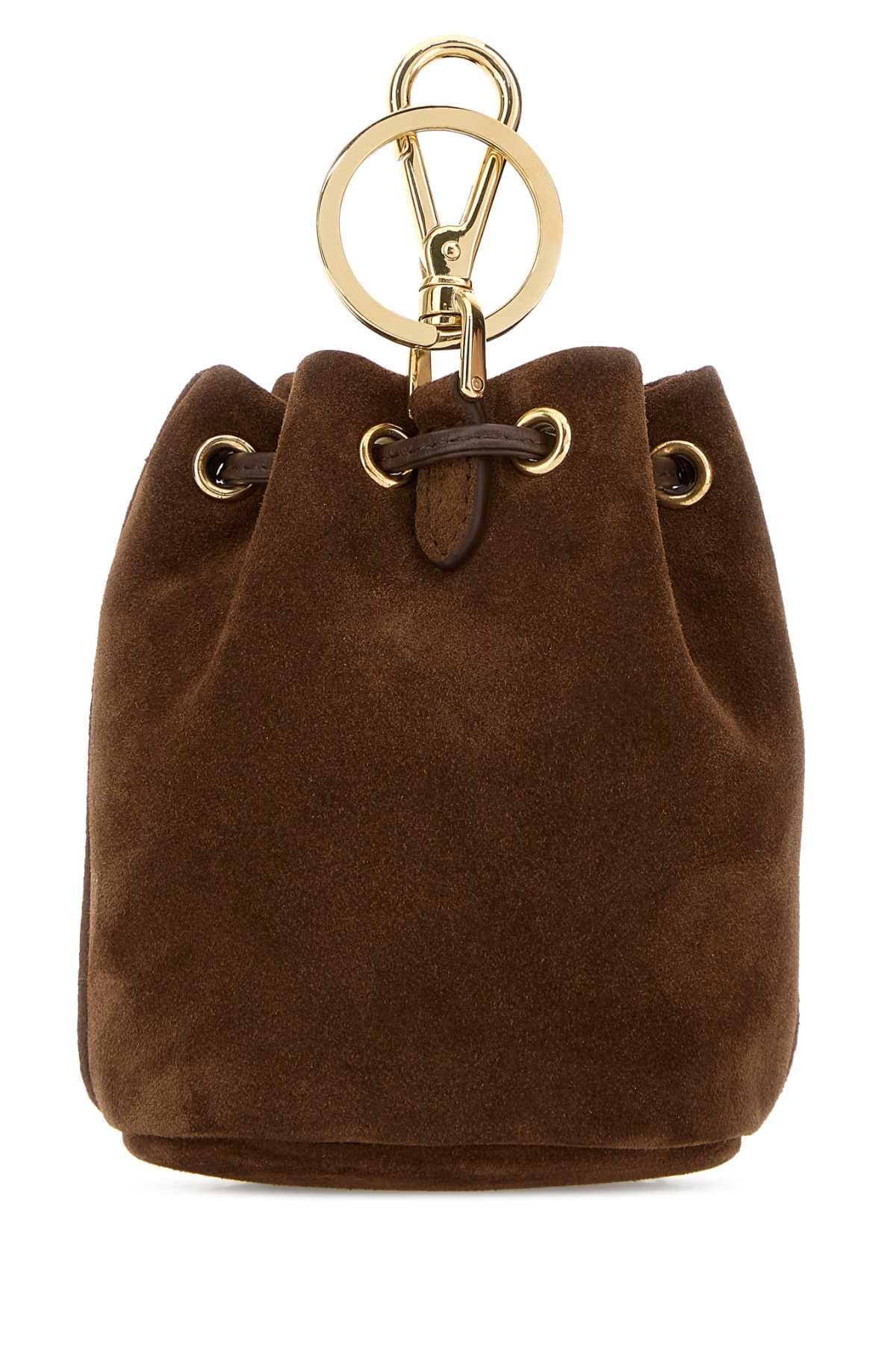 Chocolate suede pouch - мініатюра 2