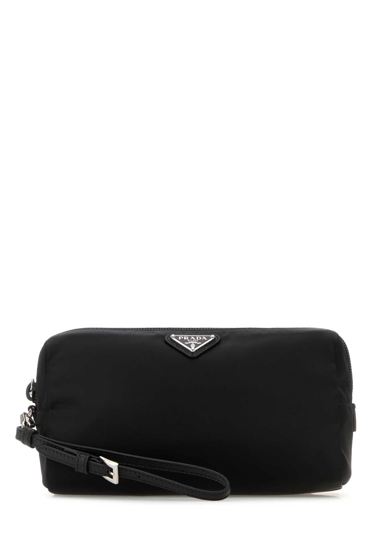 Black canvas beauty case