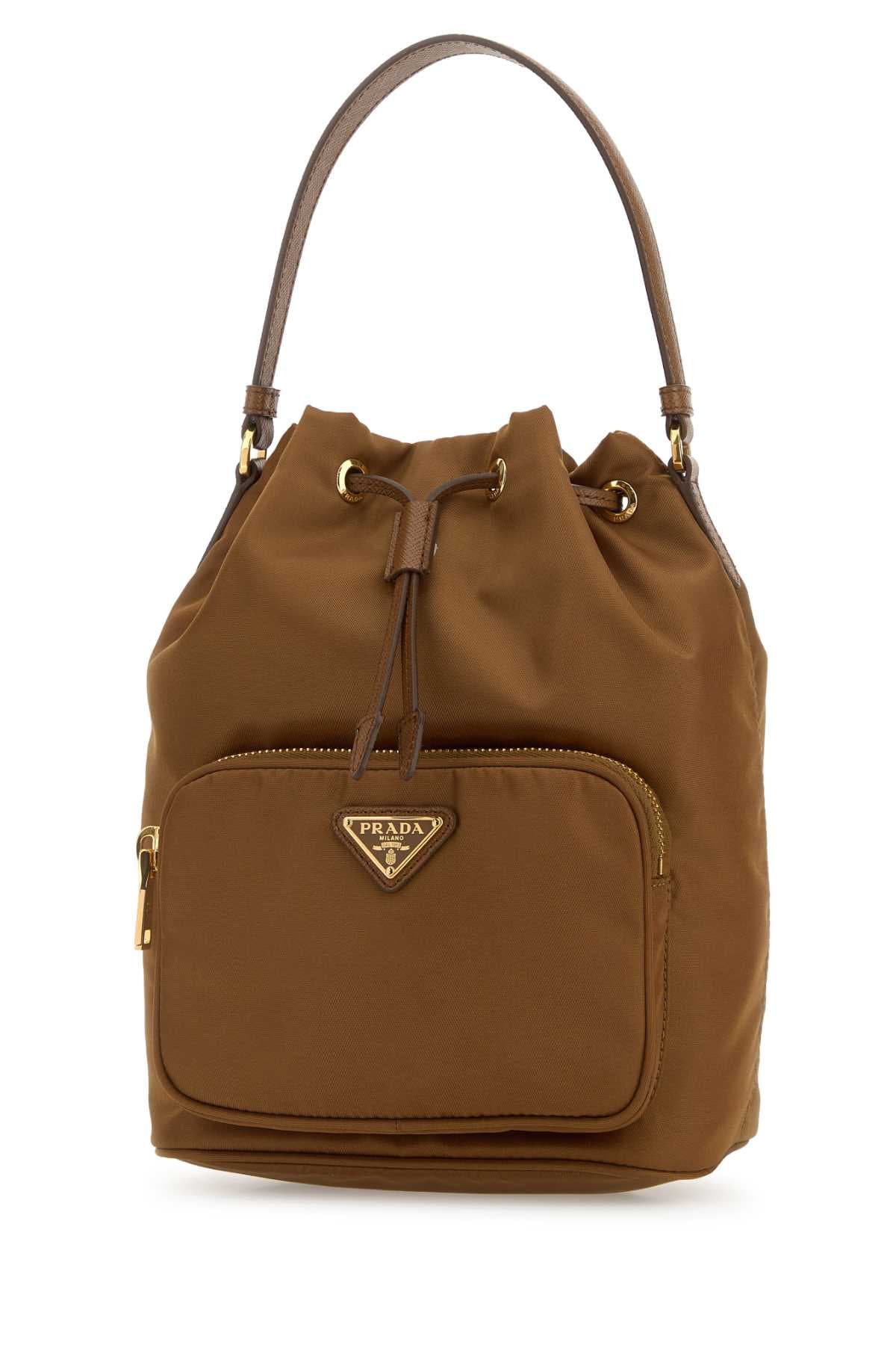 Caramel Re-Nylon Duet bucket bag - мініатюра 2