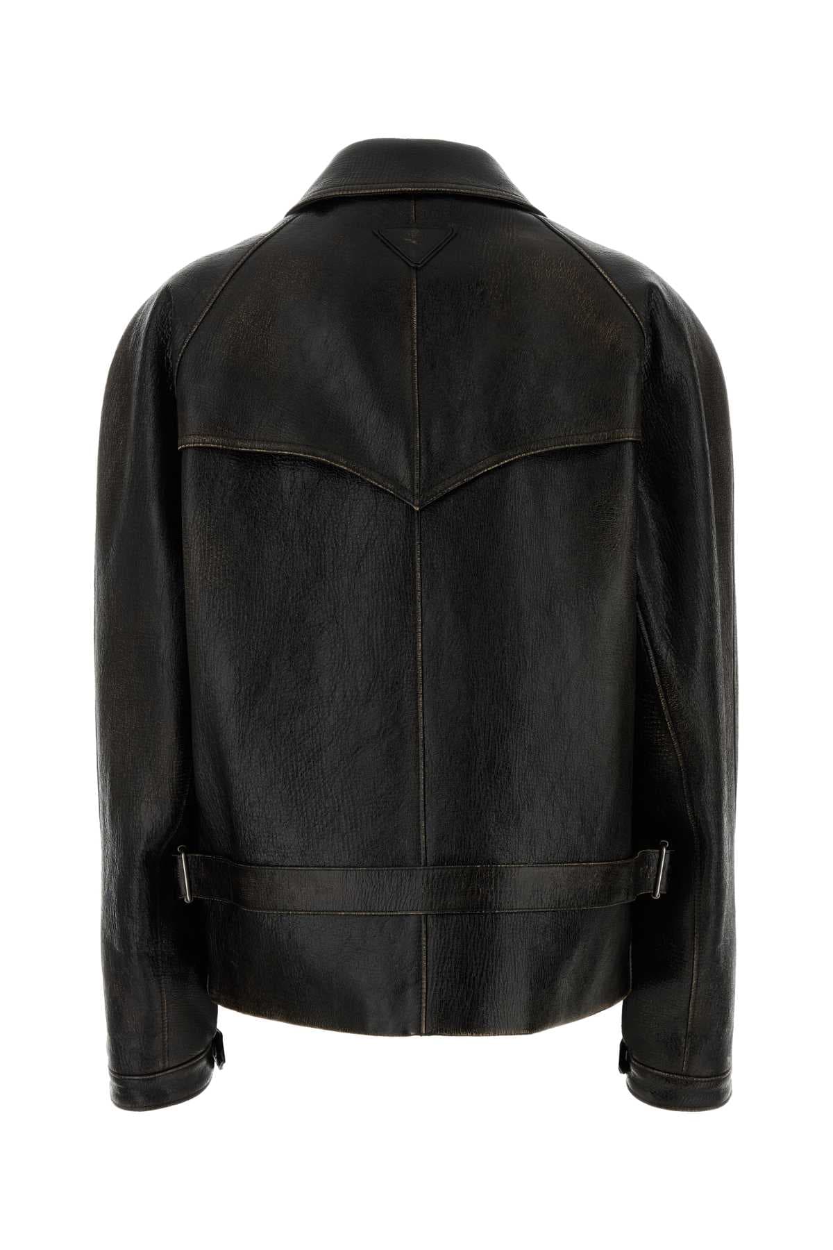 Black leather jacket - мініатюра 2