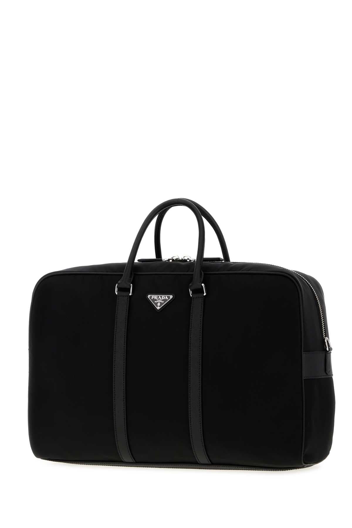 Black Re-Nylon travel bag - мініатюра 2