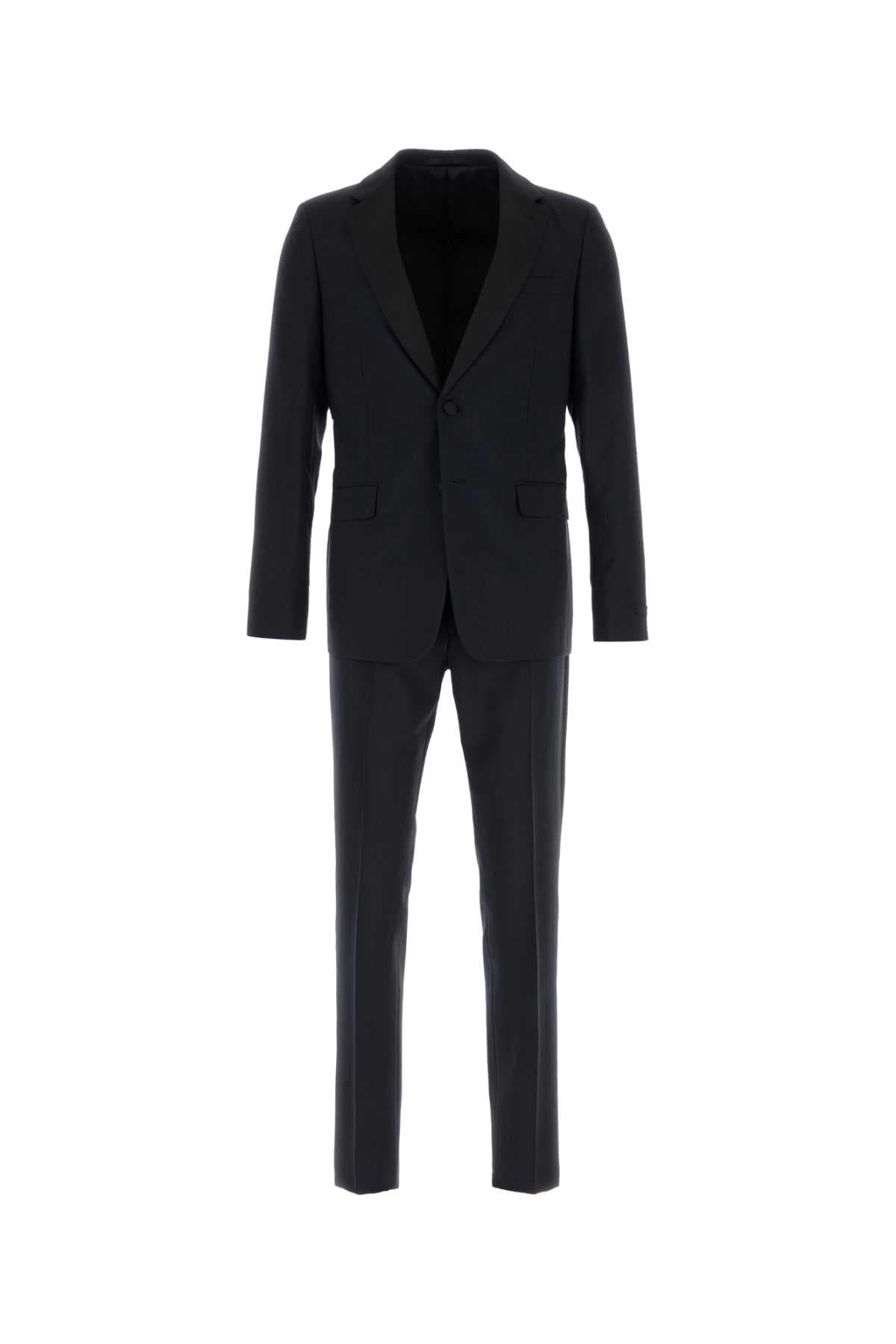 Midnight blue wool blend suit