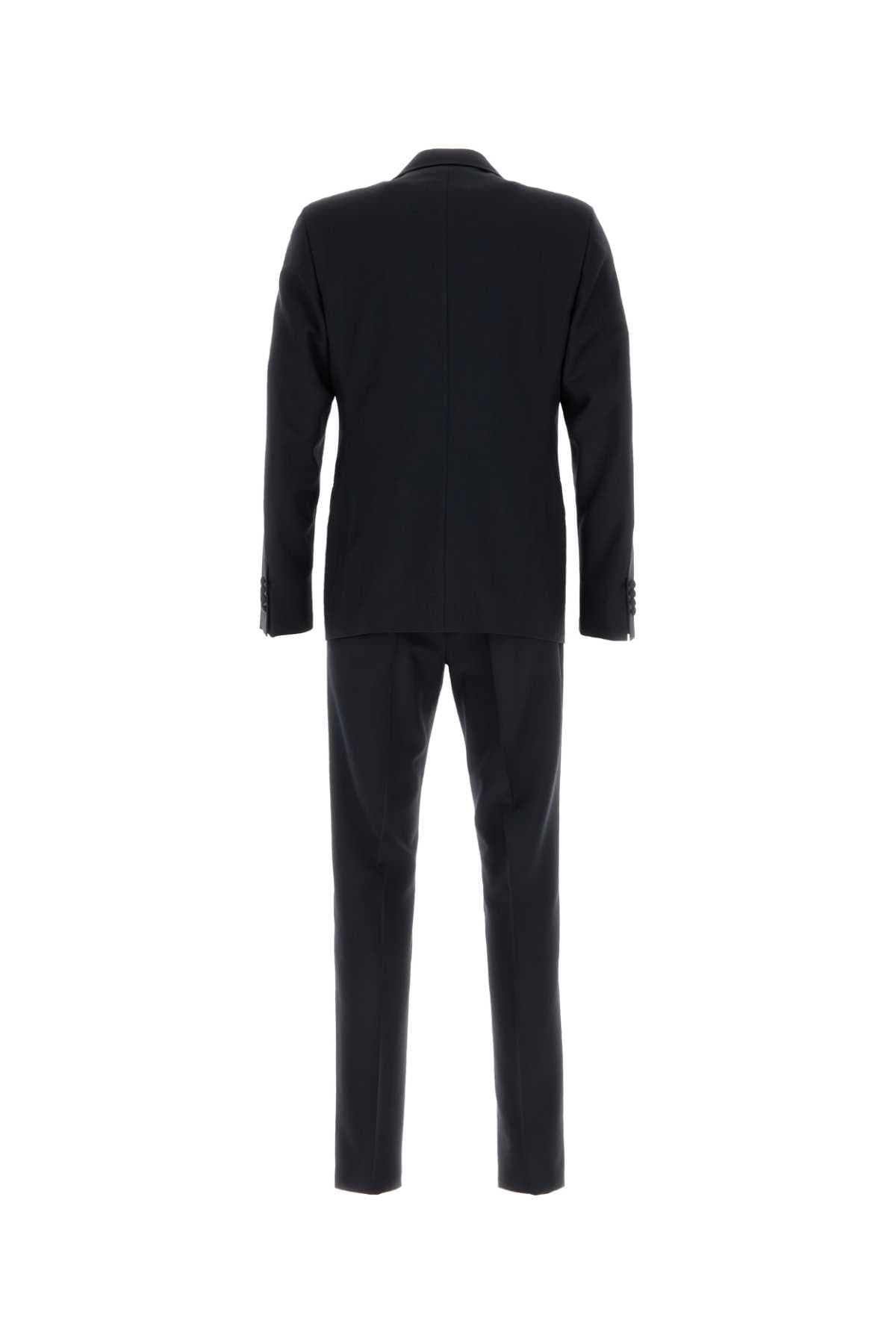 Midnight blue wool blend suit - мініатюра 2