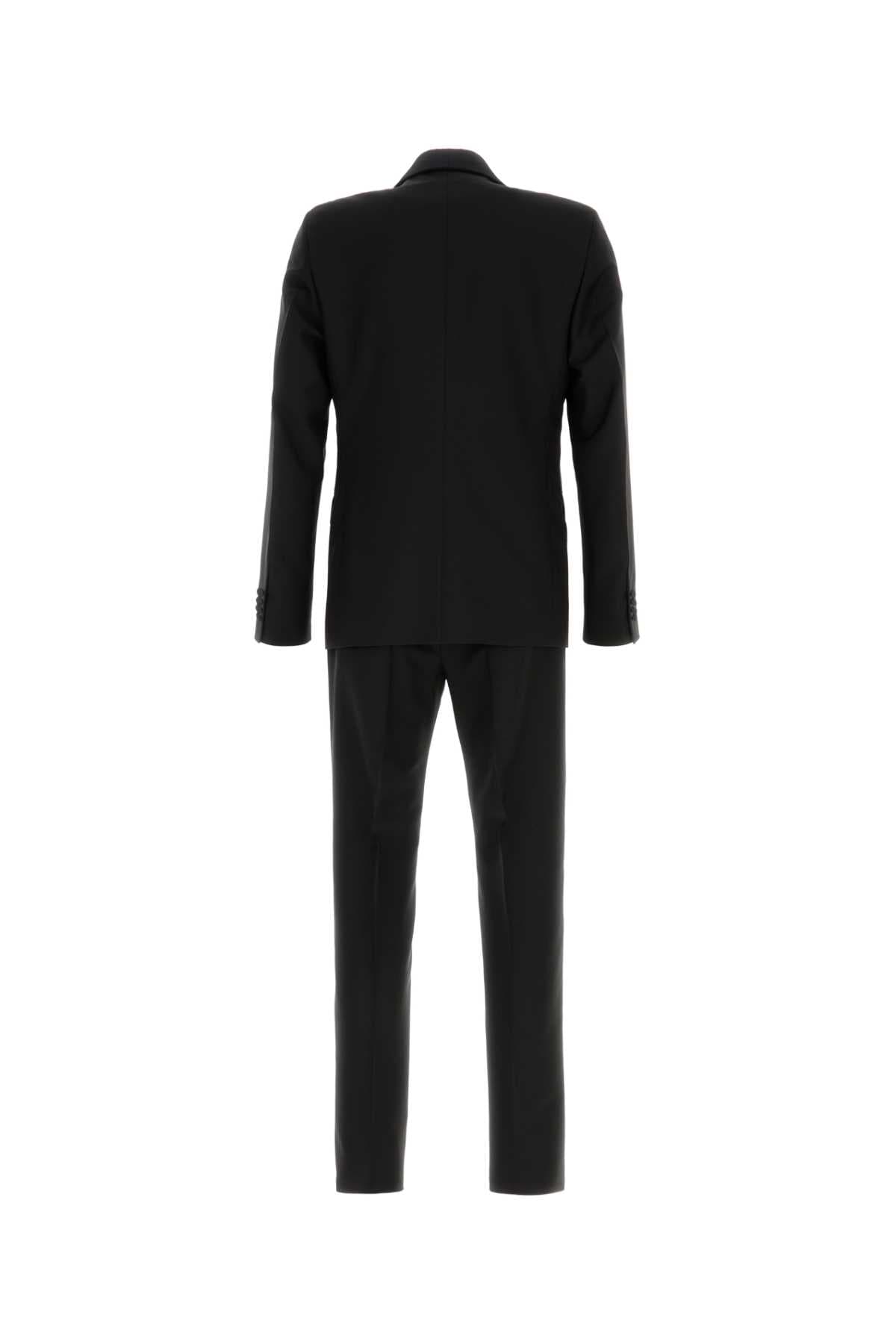 Black wool blend suit - мініатюра 2