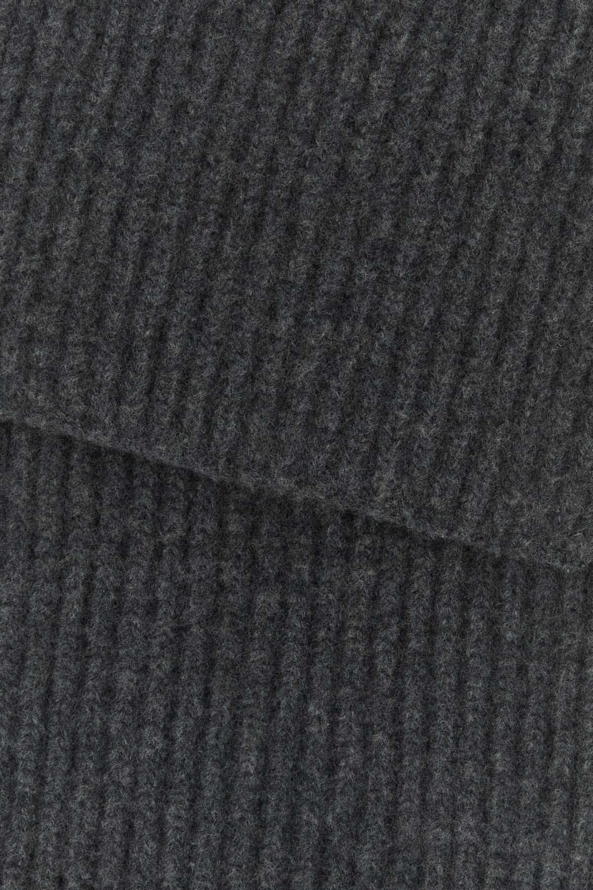 Grey wool scarf - мініатюра 2