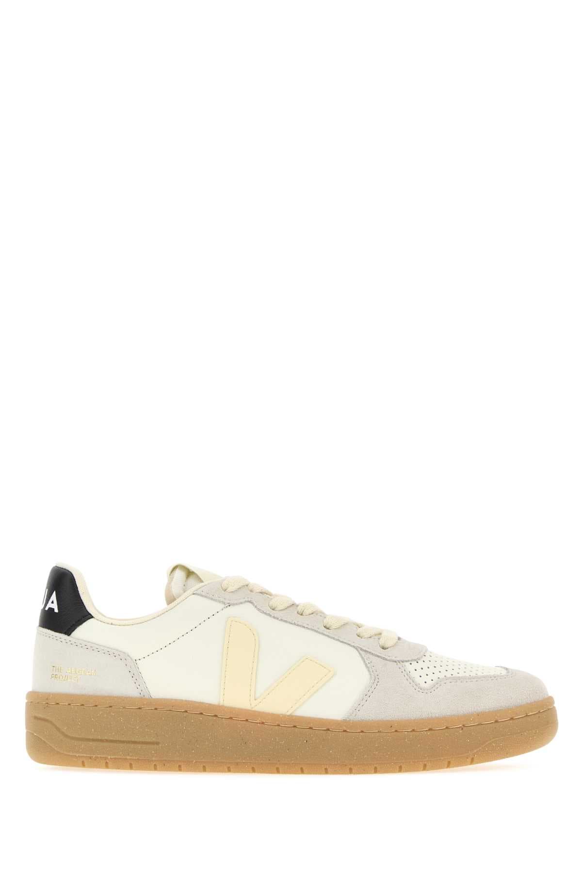 Multicolor leather and suede V-82 sneakers