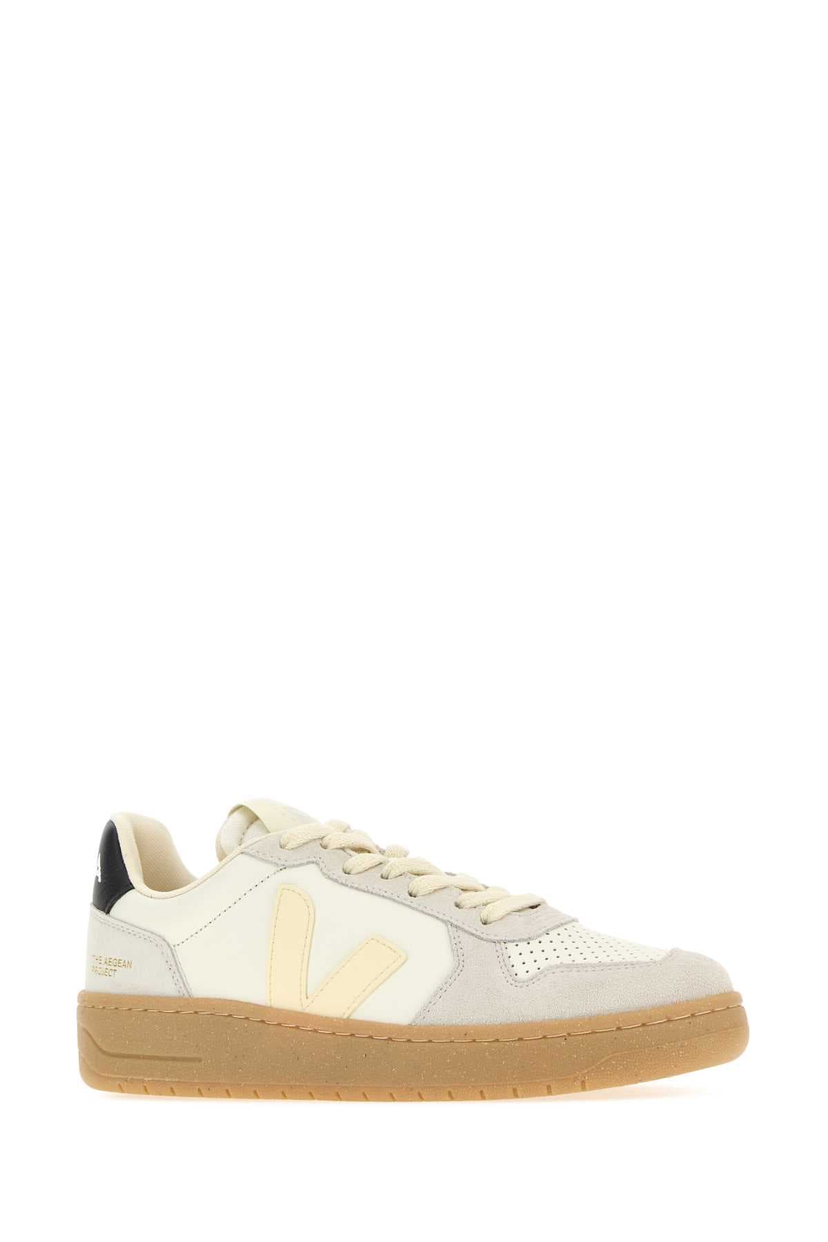 Multicolor leather and suede V-82 sneakers - мініатюра 2