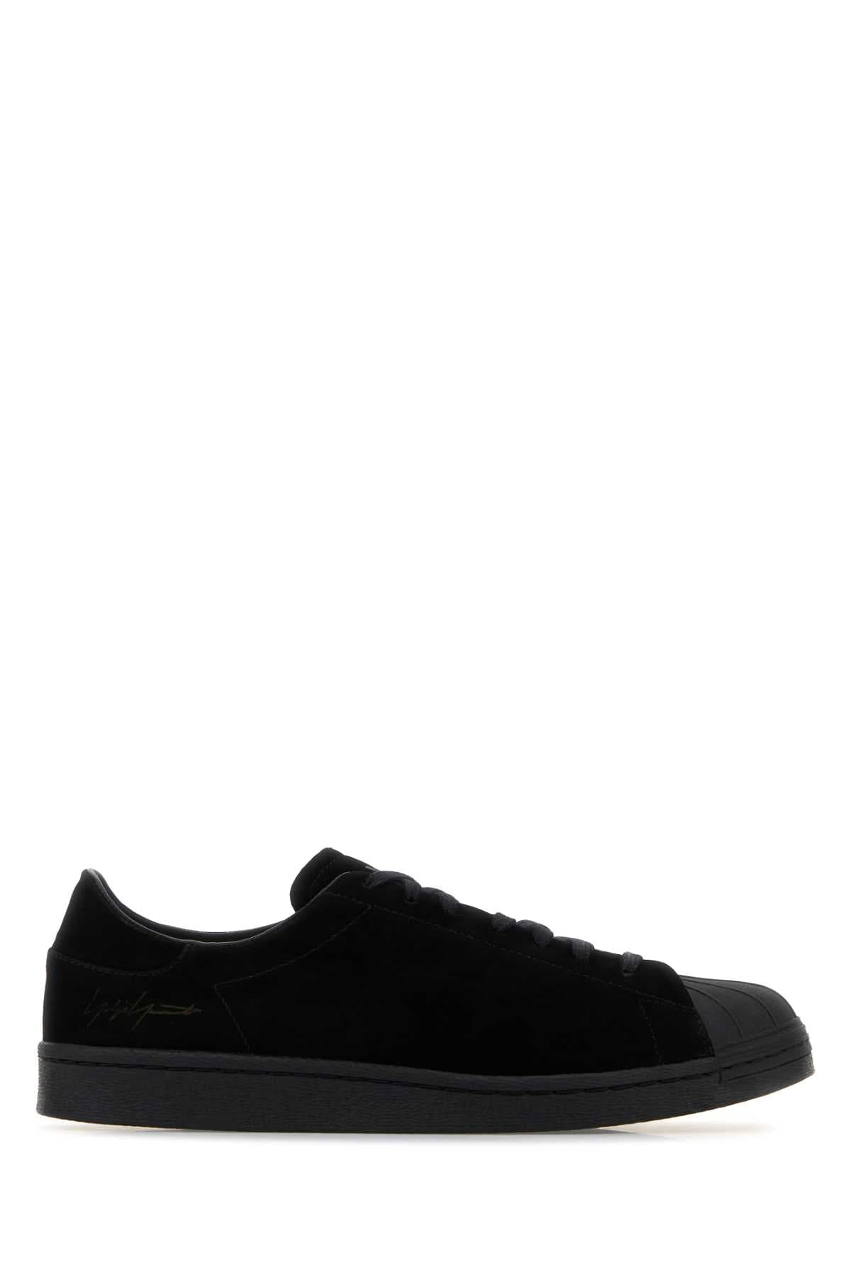 Black suede Kuro Superstar sneakers