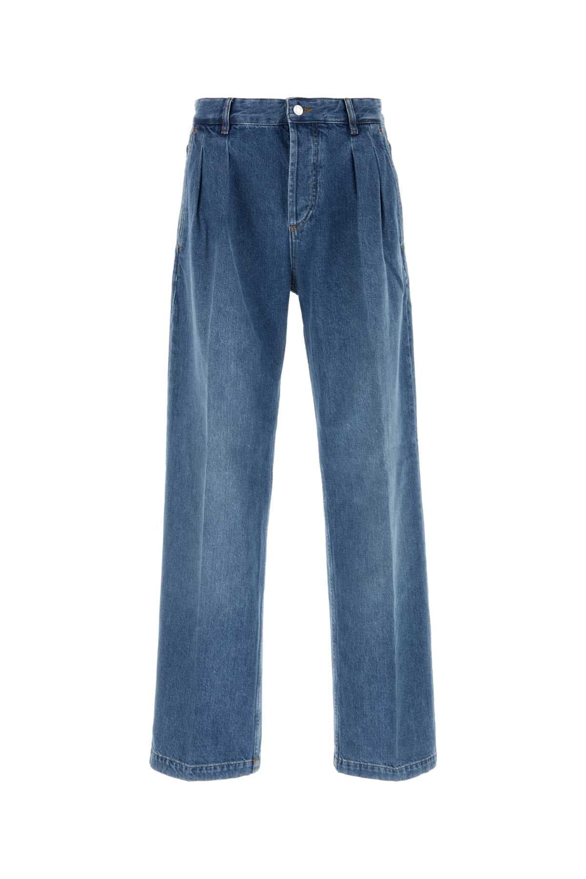 LIGHT BLUE DENIM STRAIGHT JEANS