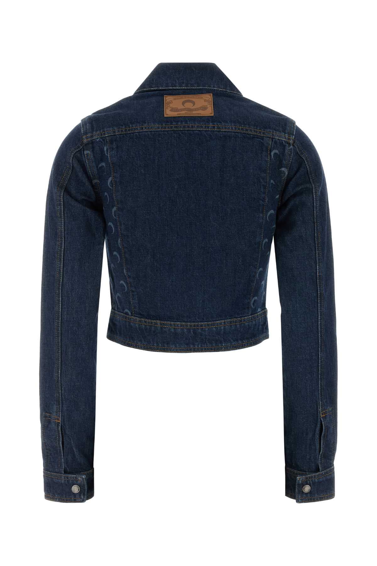 Dark blue denim jacket - мініатюра 2