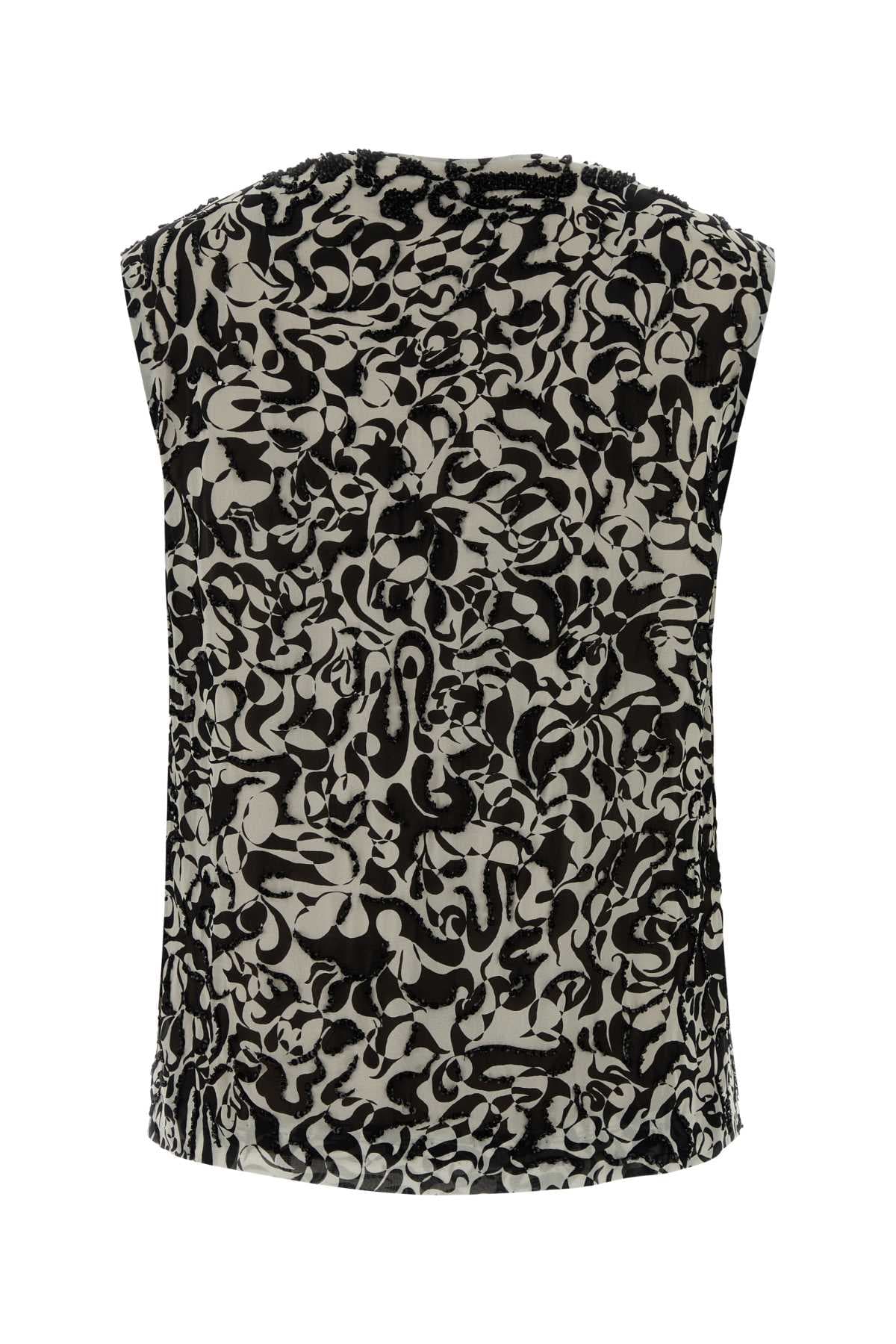 Printed crepe College top - мініатюра 2