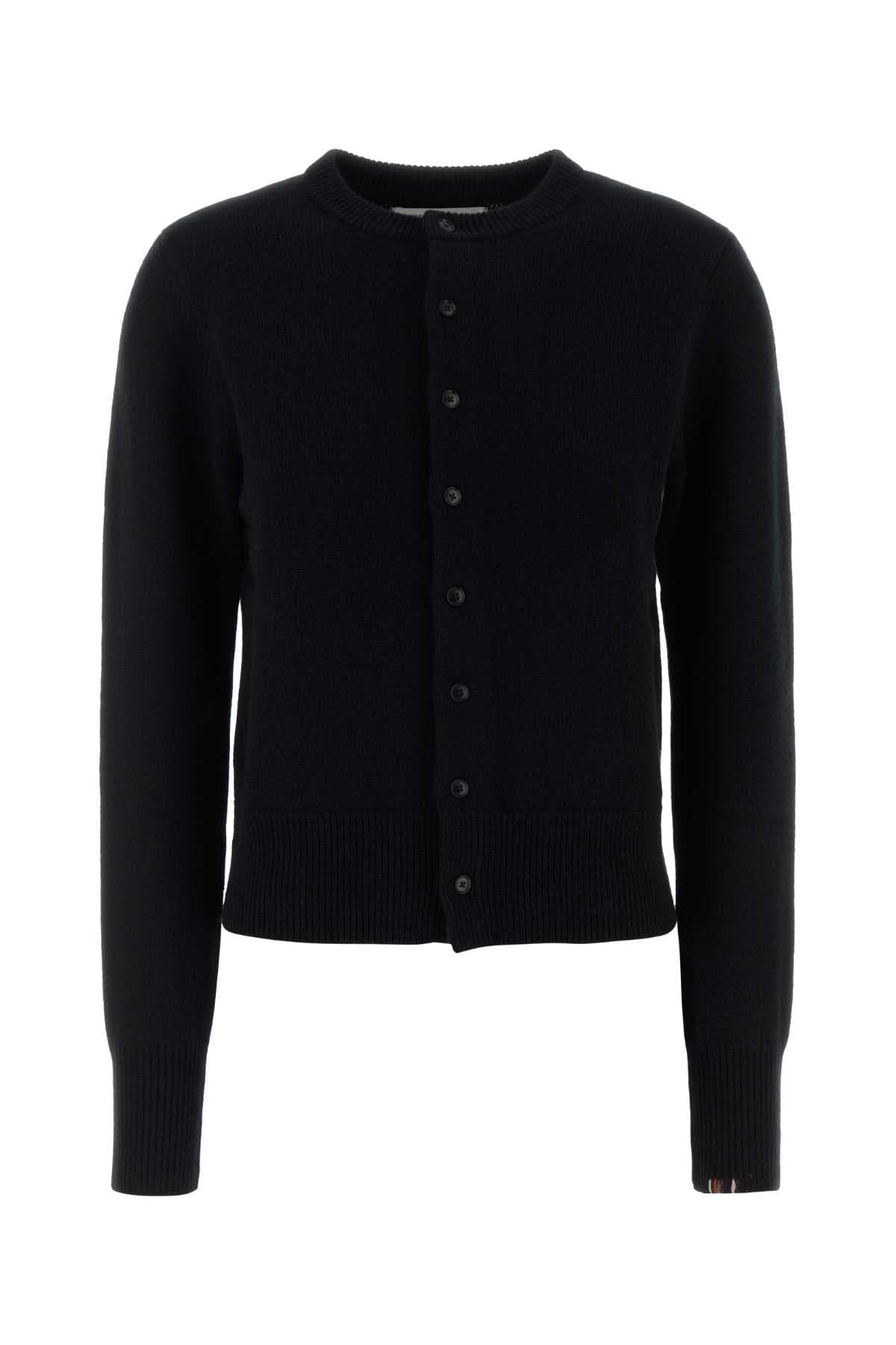 Black cashmere cardigan