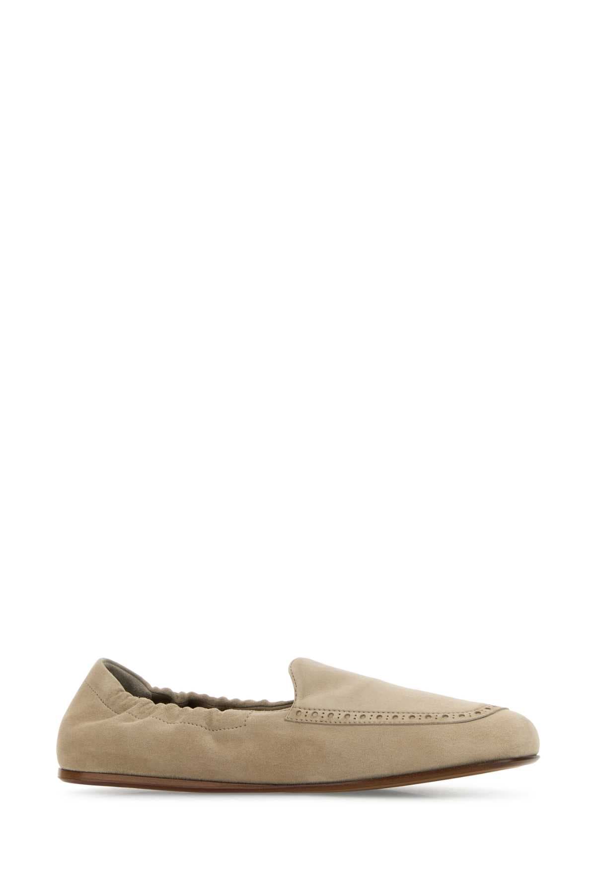 Beige suede Rika loafers - мініатюра 2