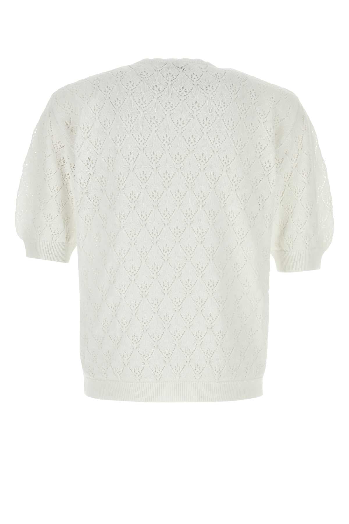 White crochet sweater - мініатюра 2