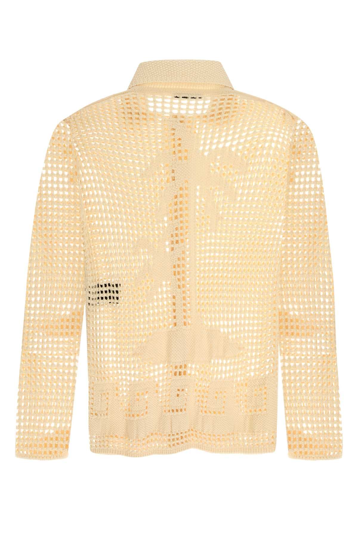 Cream crochet Where The Wave Begins cardigan - мініатюра 2