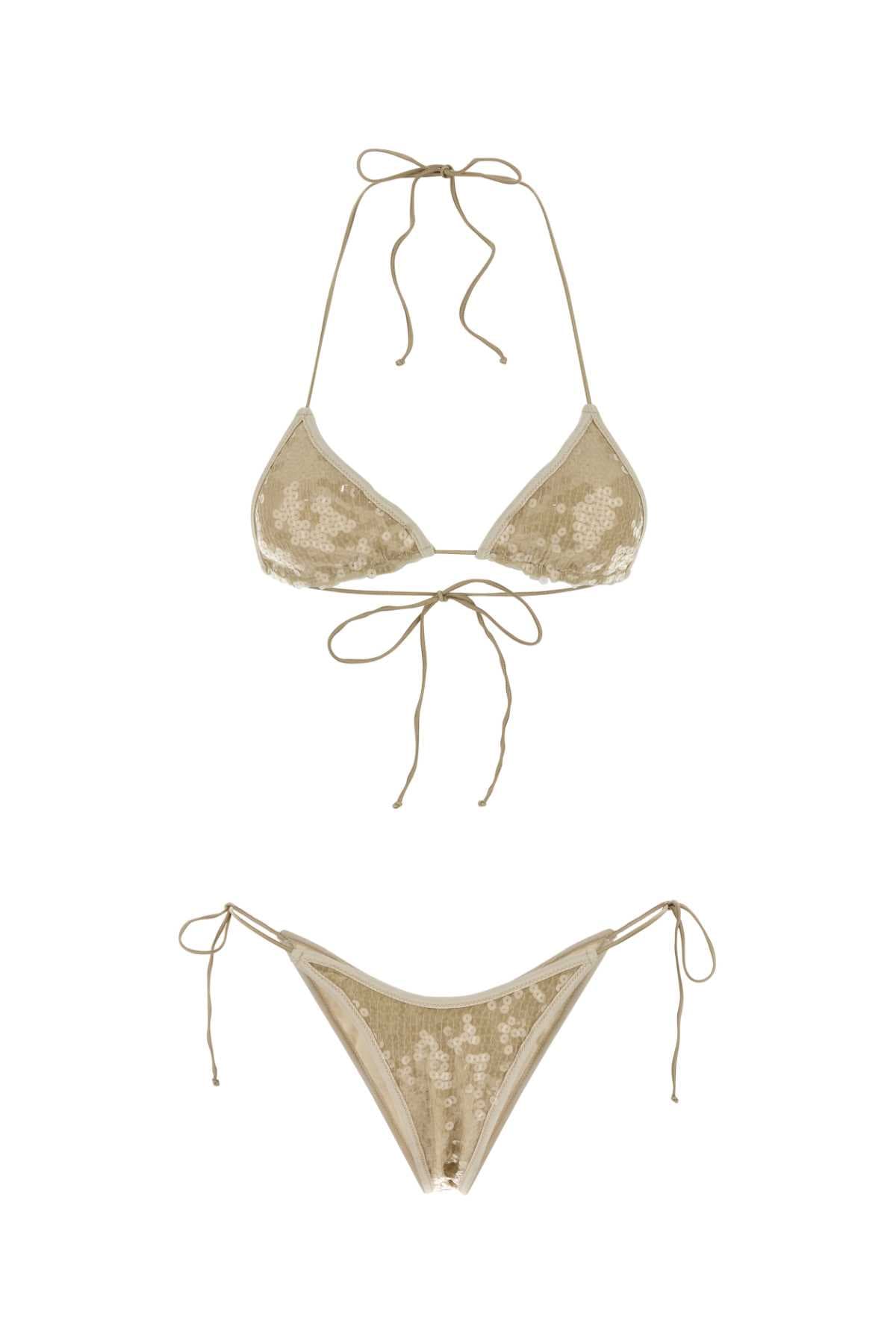 Embellished polyester Marylin bikini