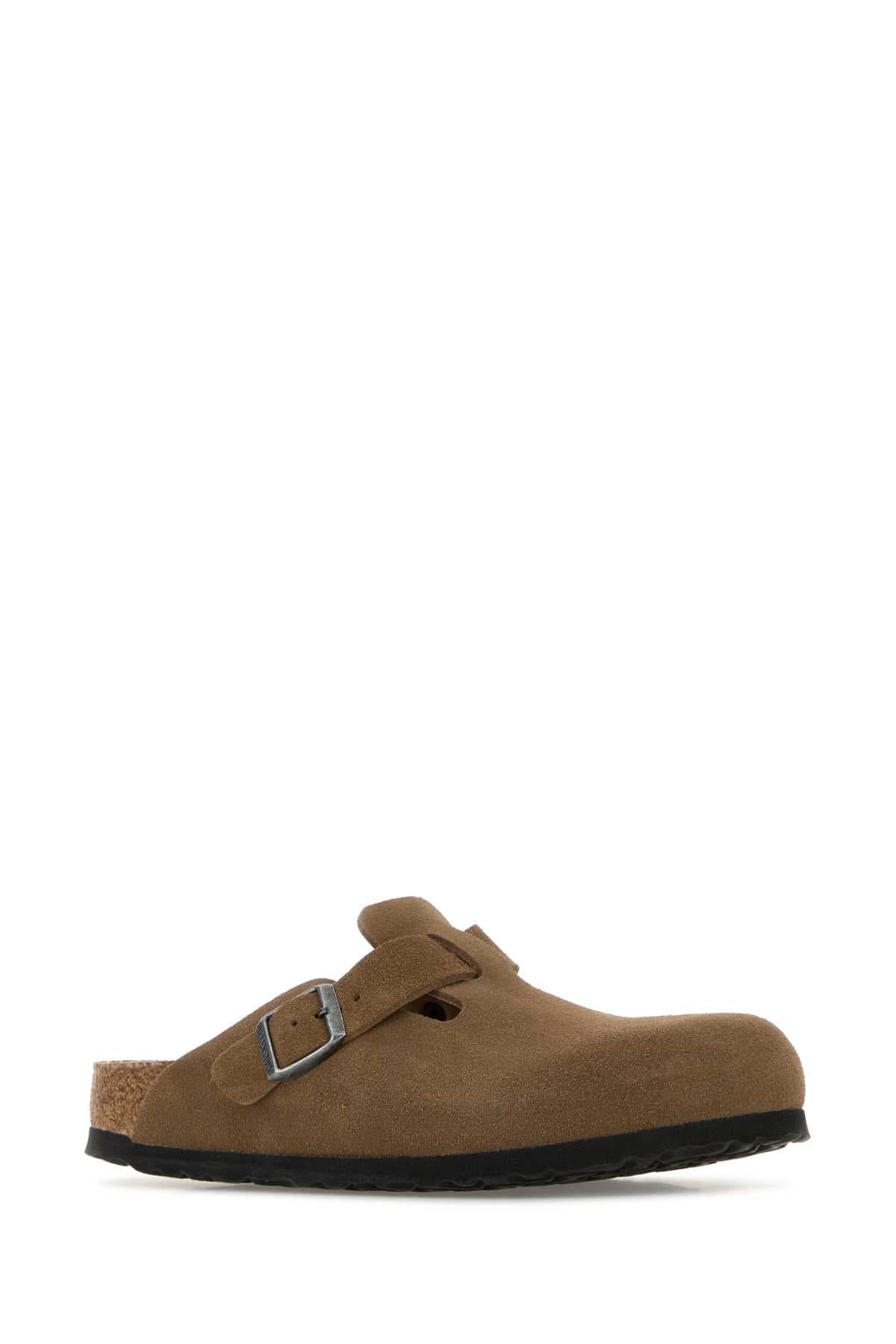 Brown suede Boston slippers - мініатюра 2