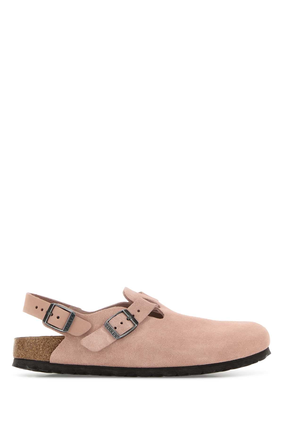 Pink suede Tokyo slippers