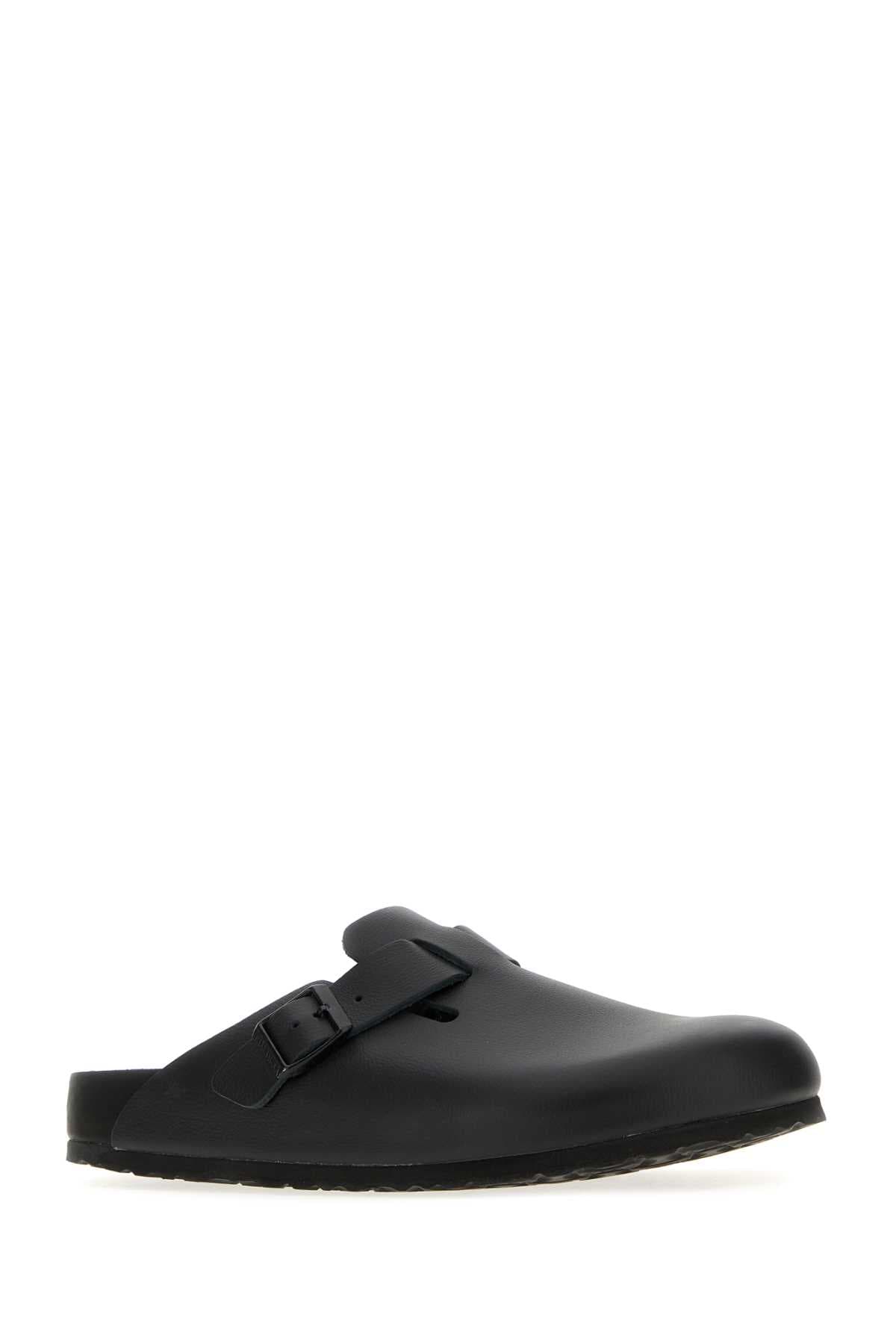 Black leather Boston slippers - мініатюра 2