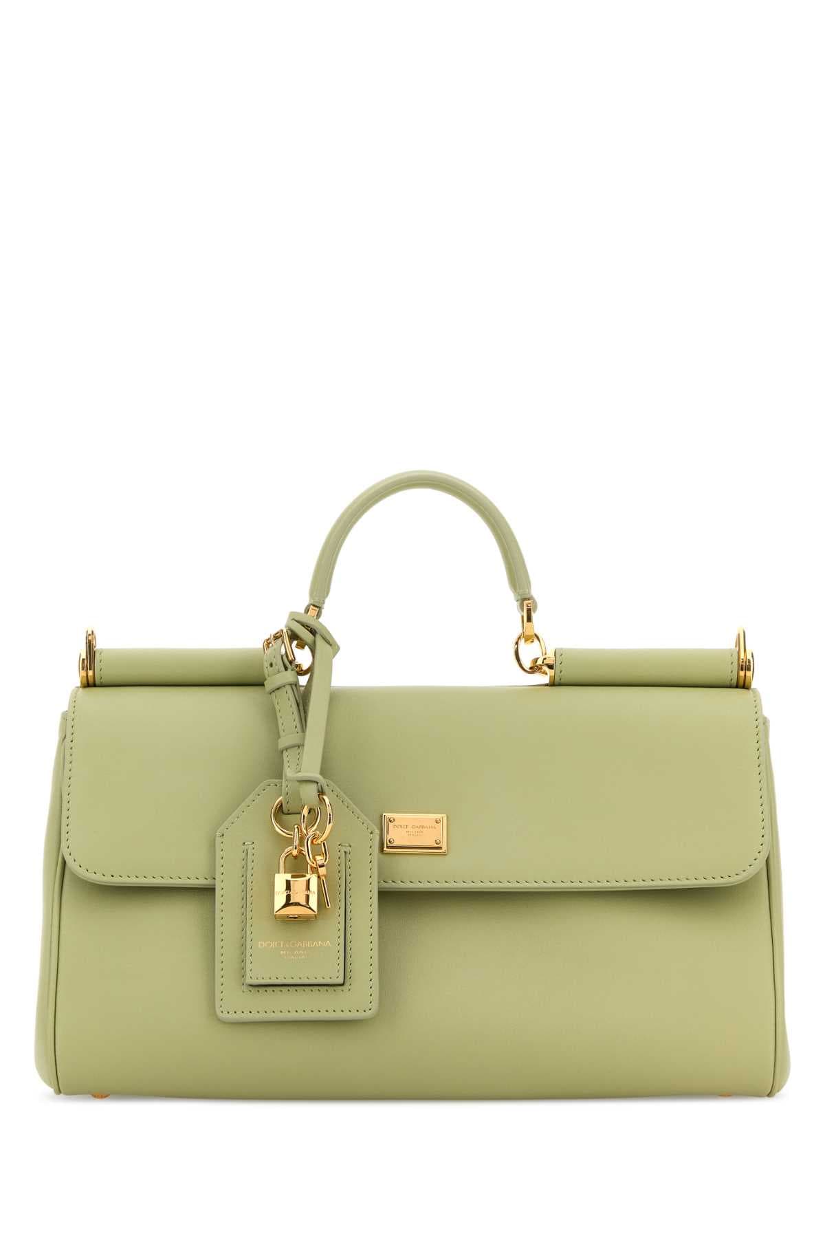 Pastel green leather My Sicily handbag