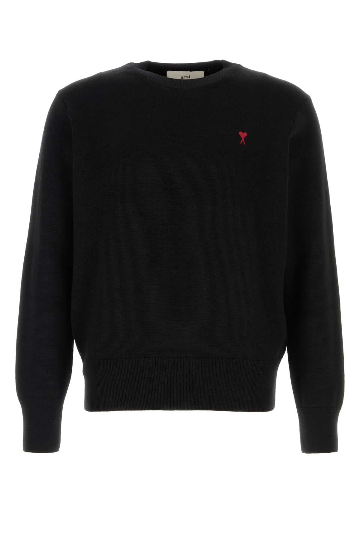 Black wool sweater