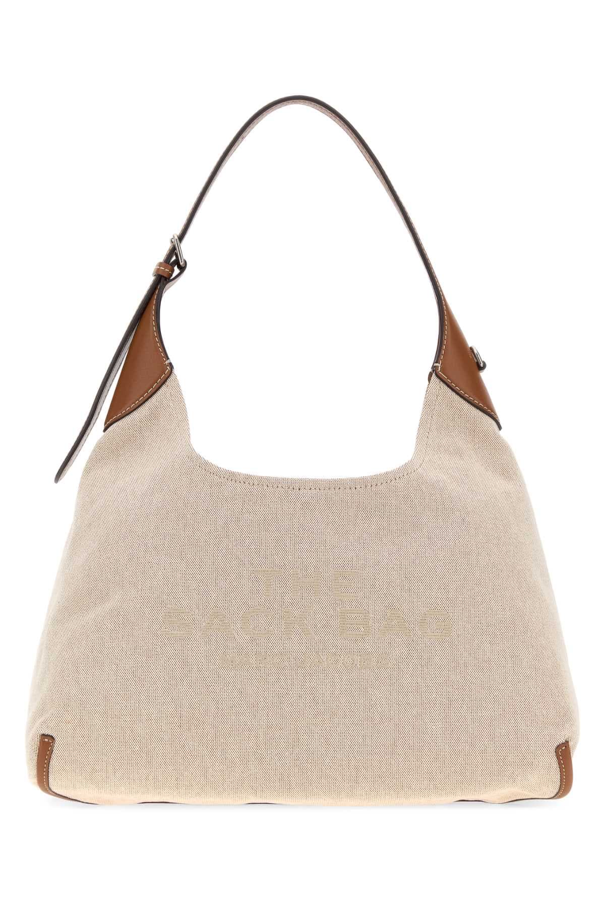 Beige canvas The Sack Bag shopping bag