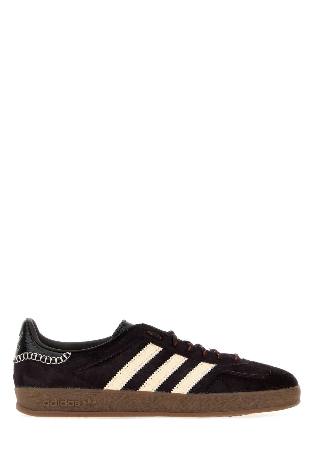 Chocolate calf hair Adidas x Wales Bonner Gazzelle sneakers