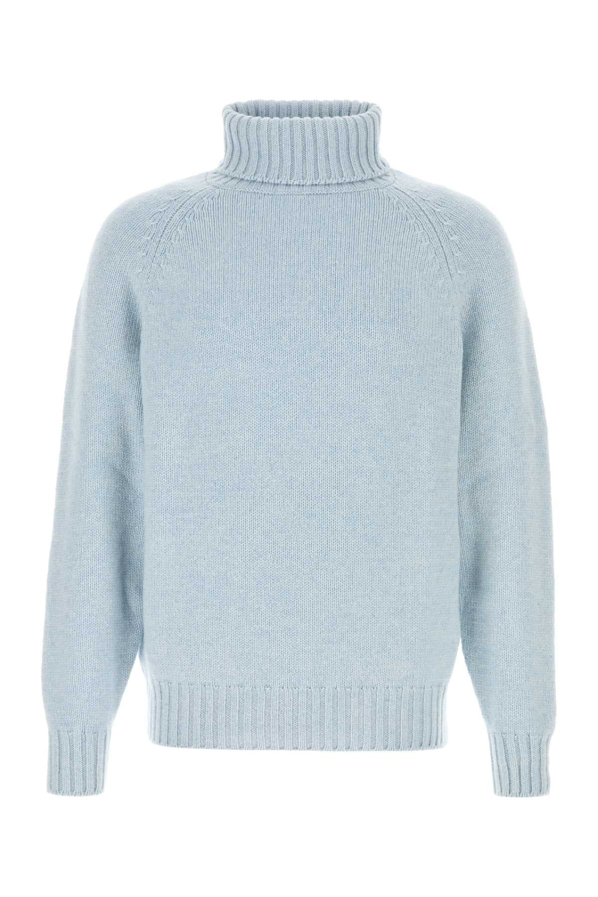 Light-blue cashmere sweater