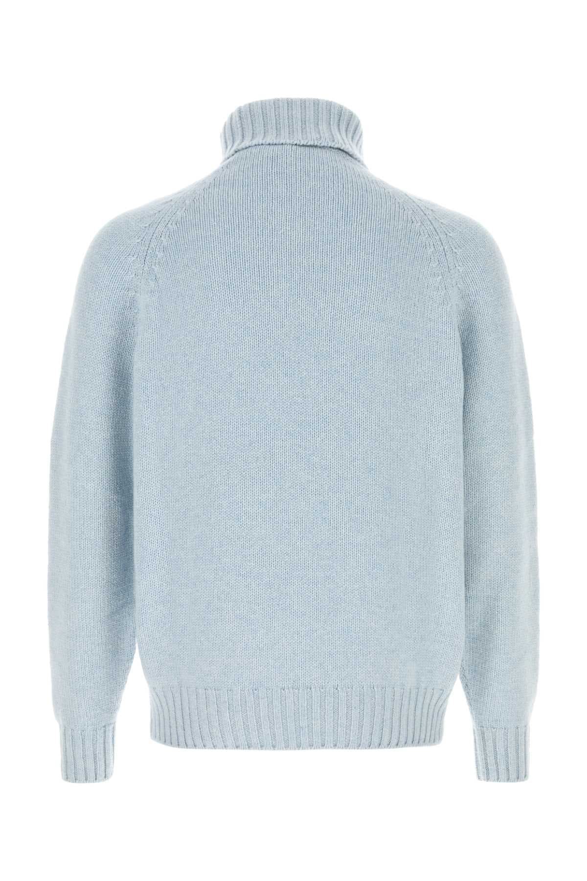 Light-blue cashmere sweater - мініатюра 2
