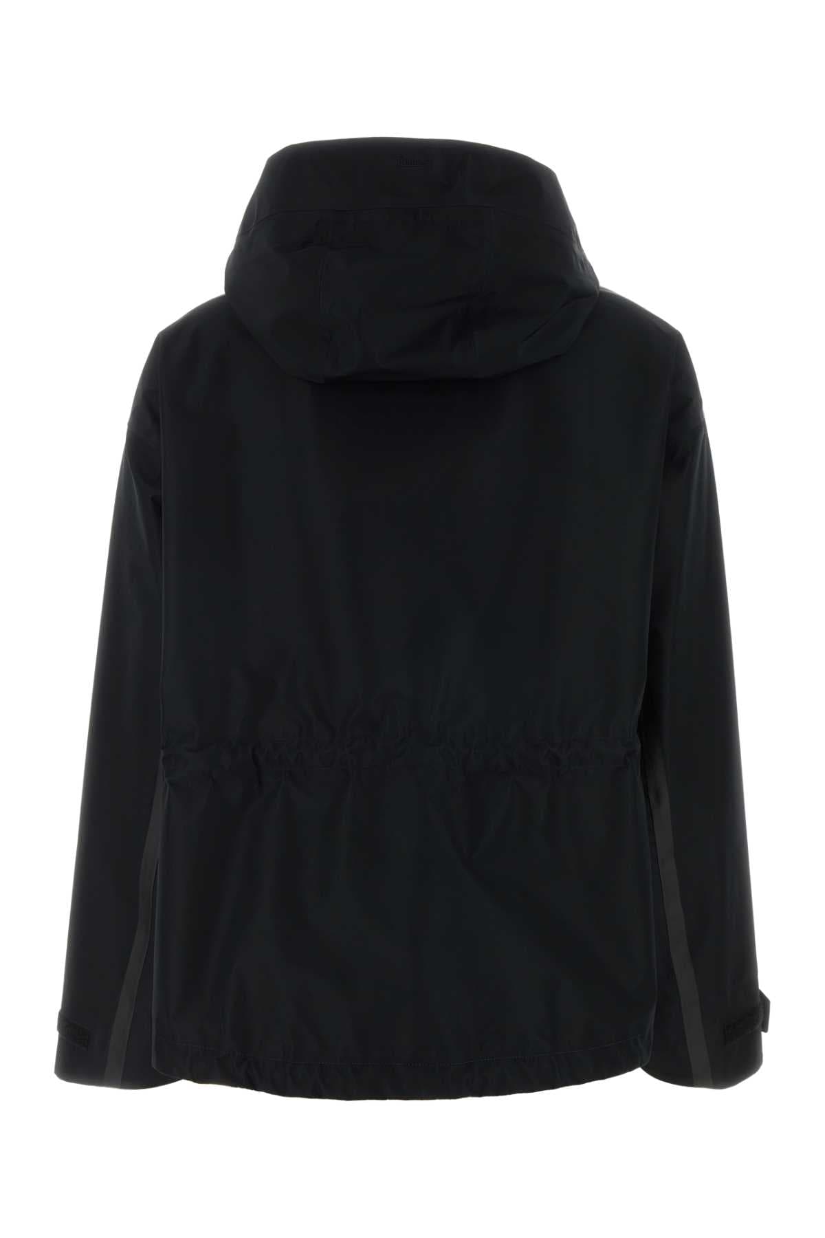 Black polyester windbreaker - мініатюра 2